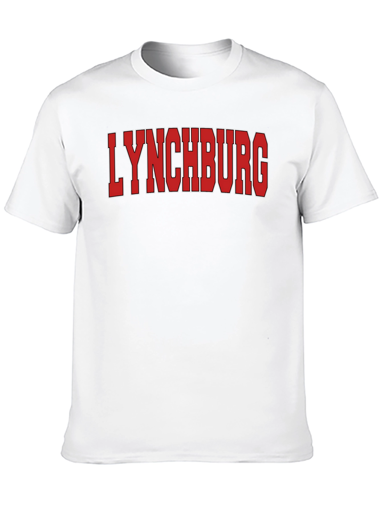 Lynchburg T-Shirt - Bold Red Lettering