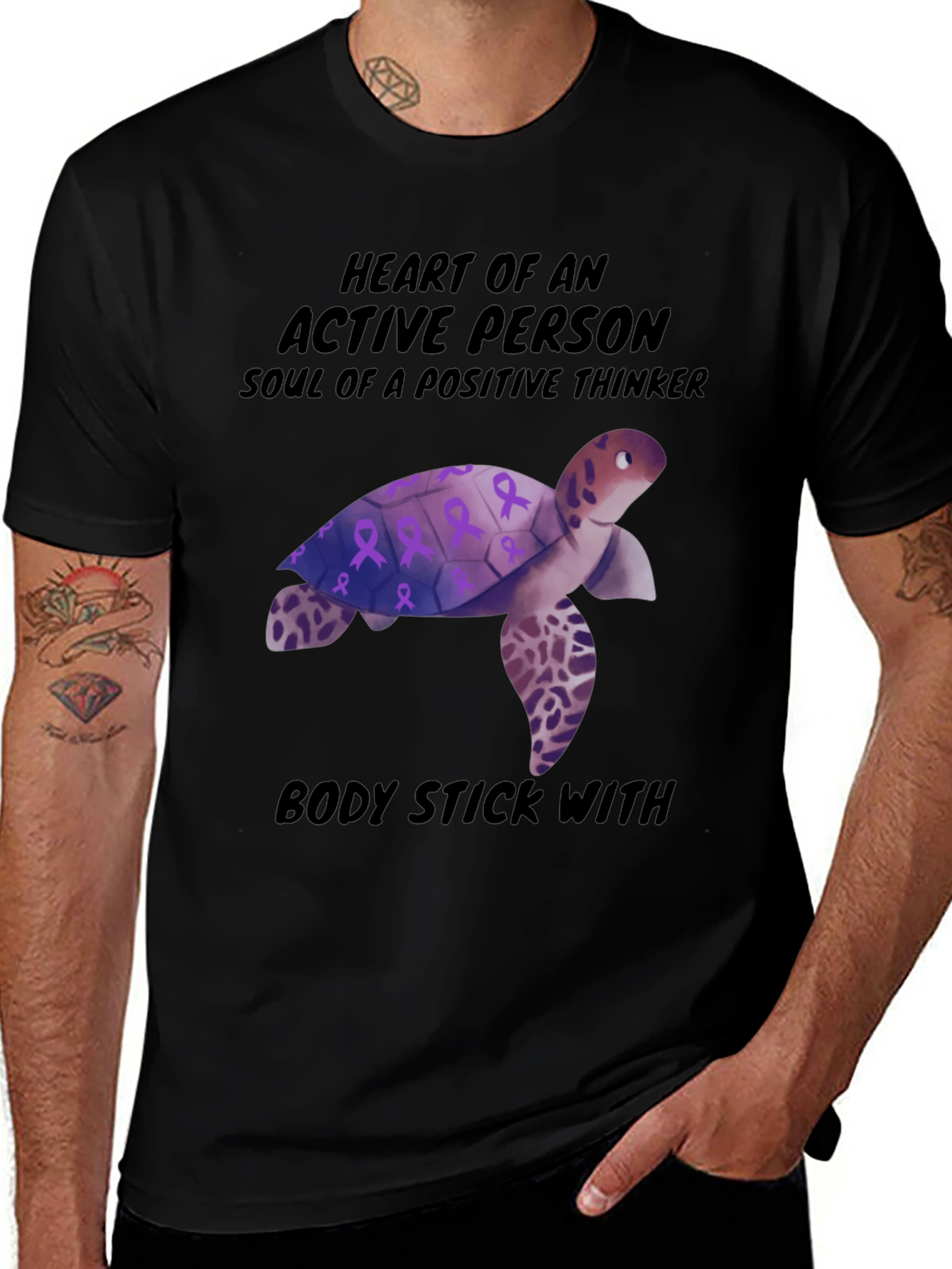 Turtle T-Shirt: Heart of An Active Person
