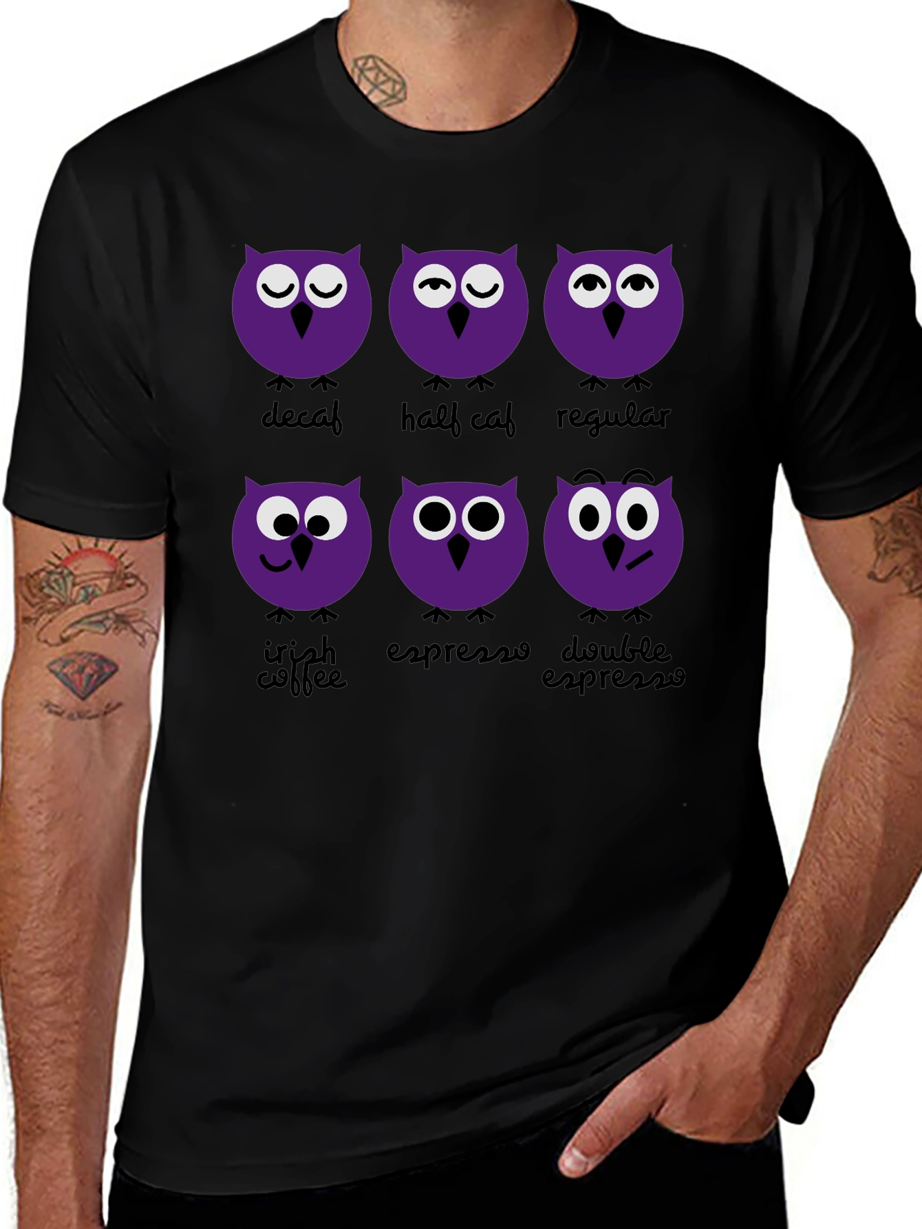 Coffee Owls Graphic Tee - Fun & Stylish!