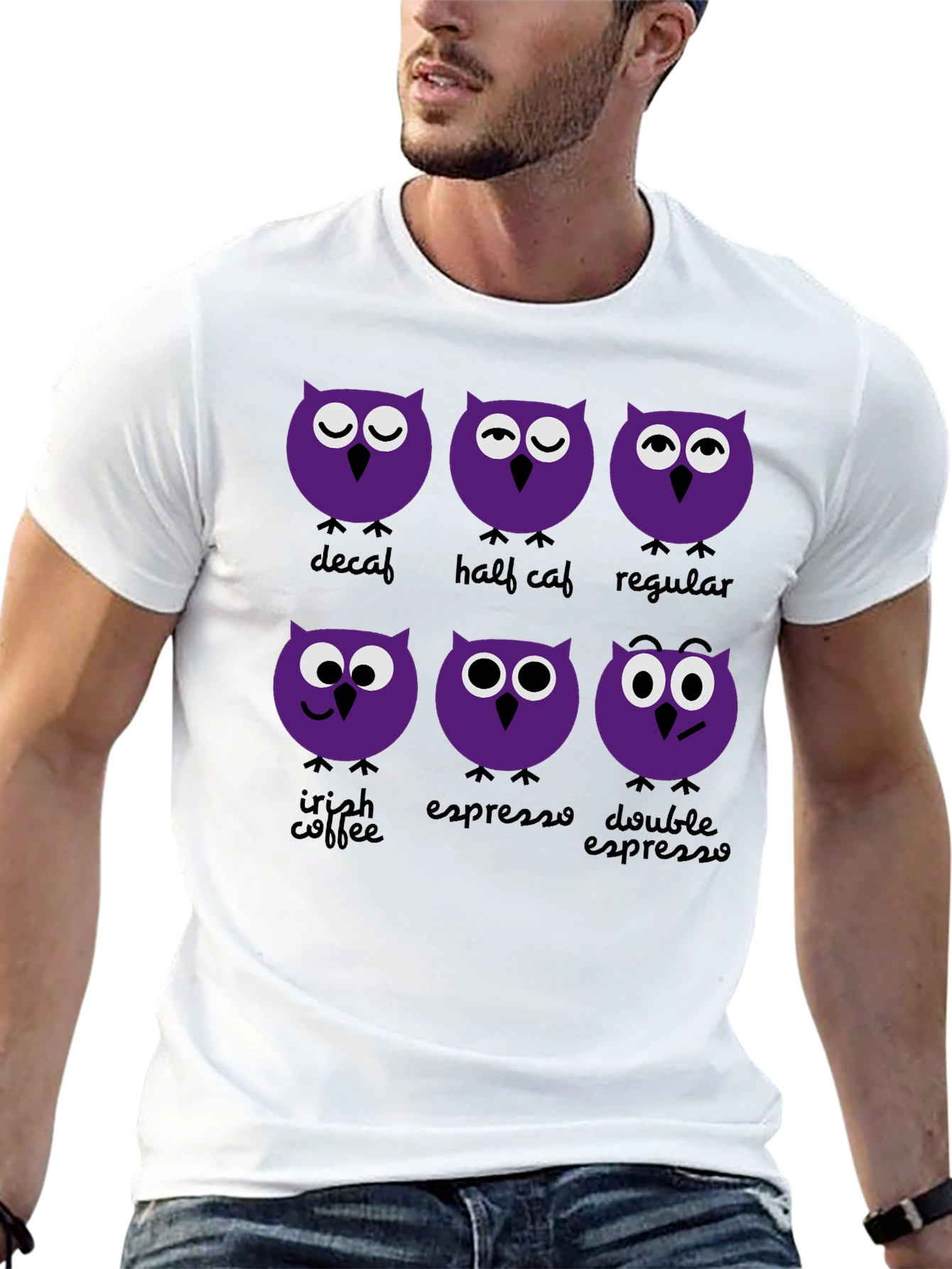 Coffee Owls Graphic Tee - Fun & Stylish!
