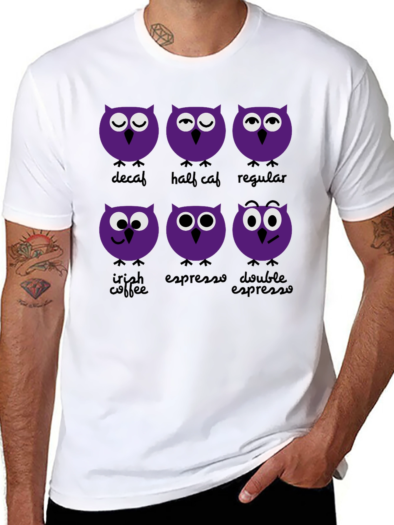 Coffee Owls Graphic Tee - Fun & Stylish!