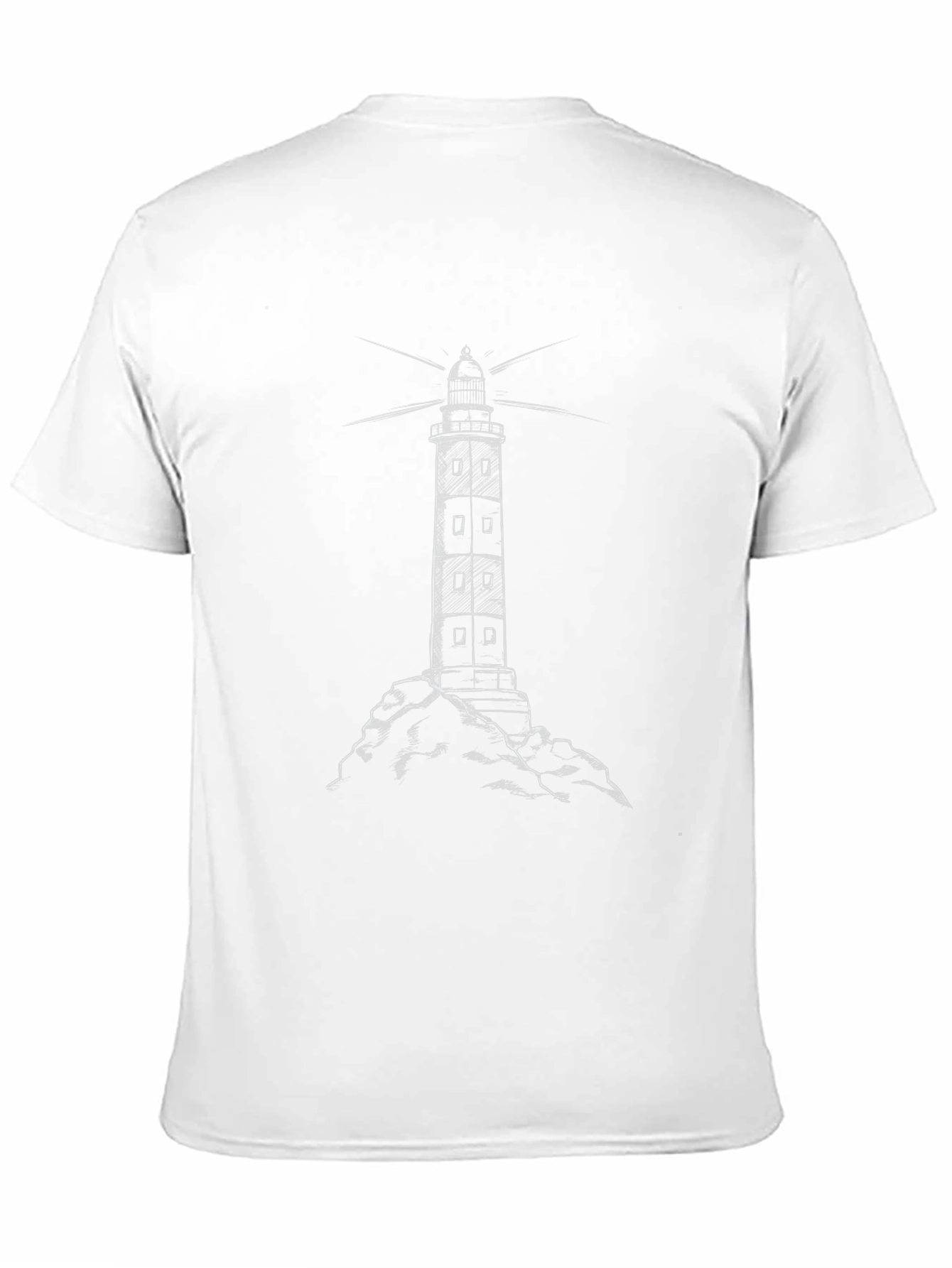 Lighthouse Graphic Tee - Mens Black T-Shirt