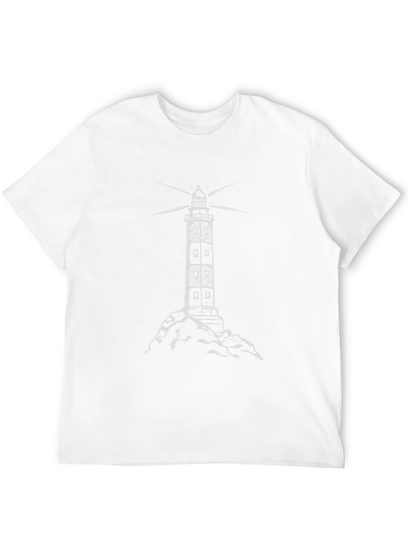 Lighthouse Graphic Tee - Mens Black T-Shirt