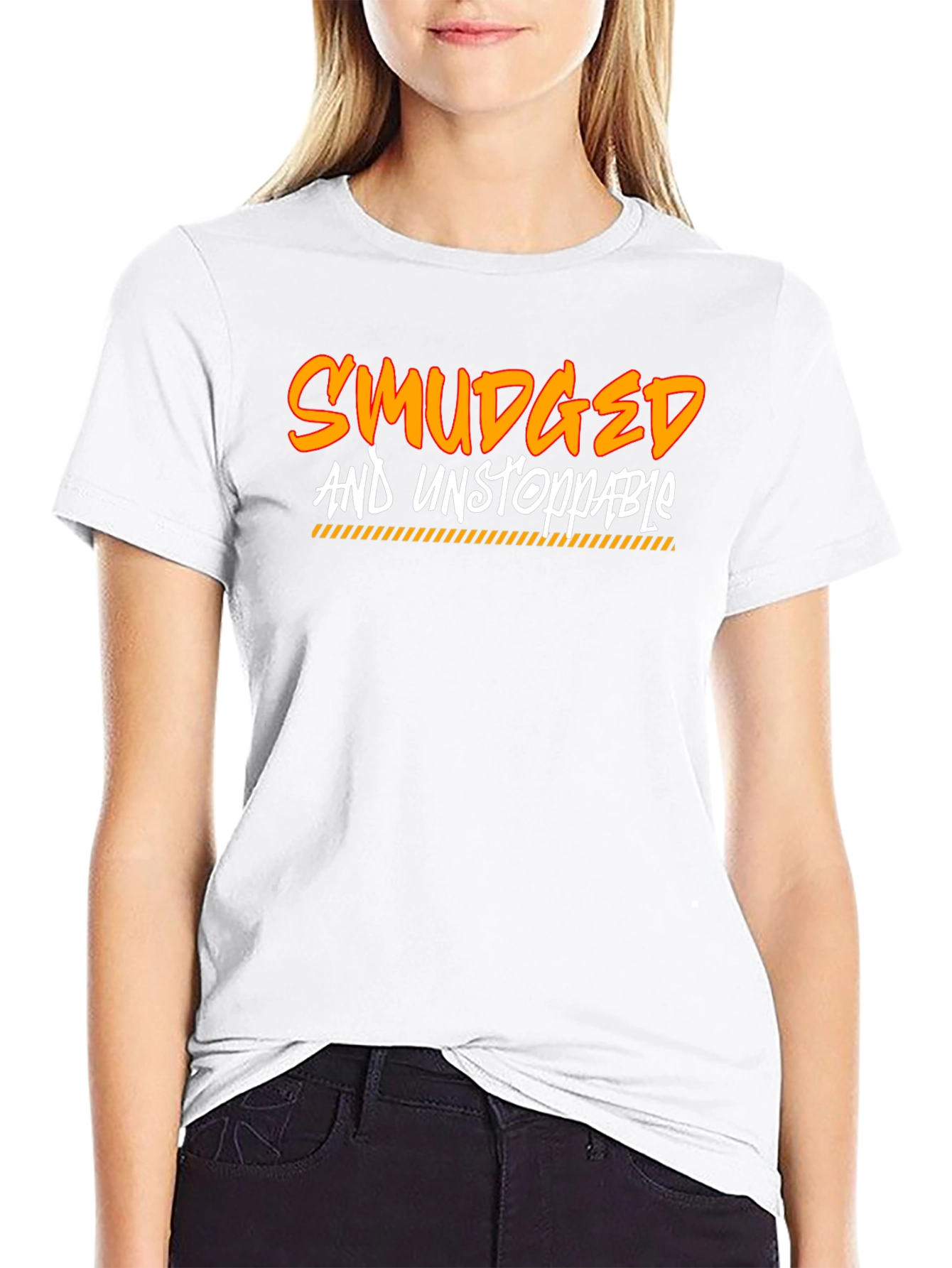 Smudged and Unstoppable Graphic T-Shirt