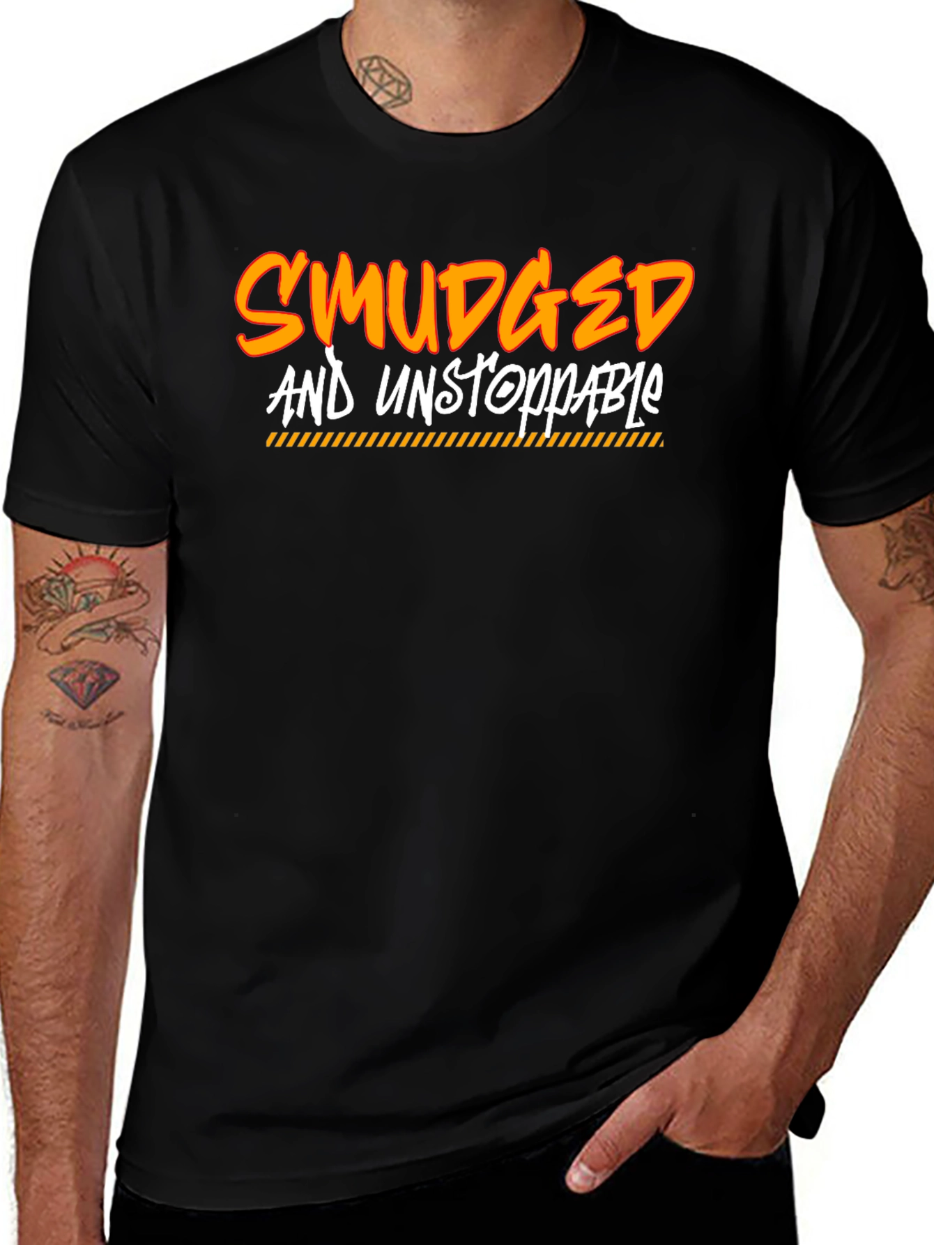 Smudged and Unstoppable Graphic T-Shirt