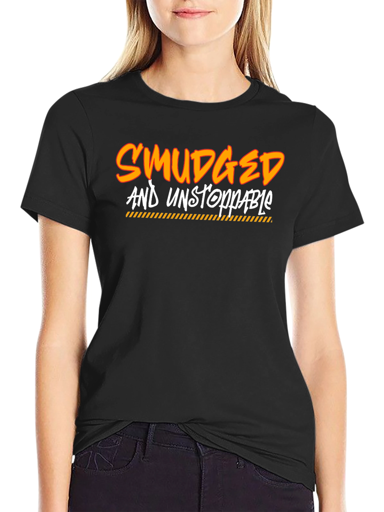 Smudged and Unstoppable Graphic T-Shirt