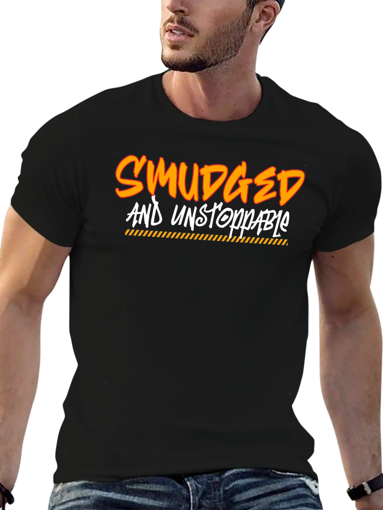 Smudged and Unstoppable Graphic T-Shirt