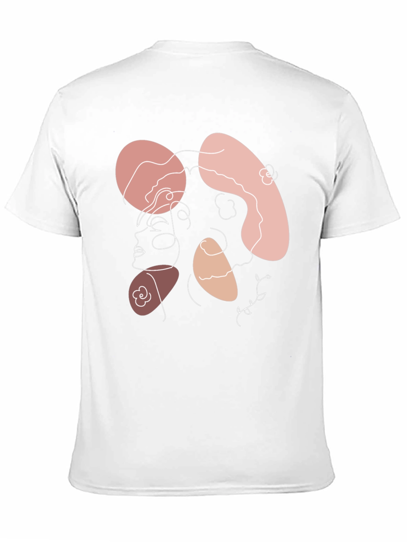 Abstract Line Art Graphic T-Shirt