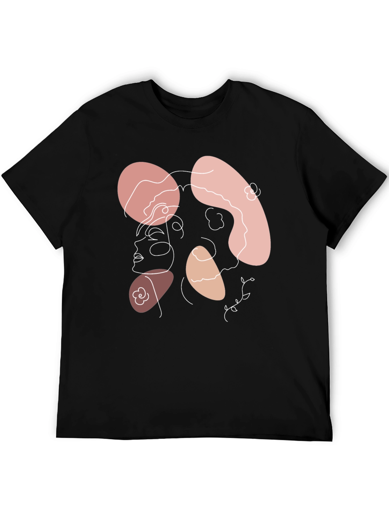Abstract Line Art Graphic T-Shirt
