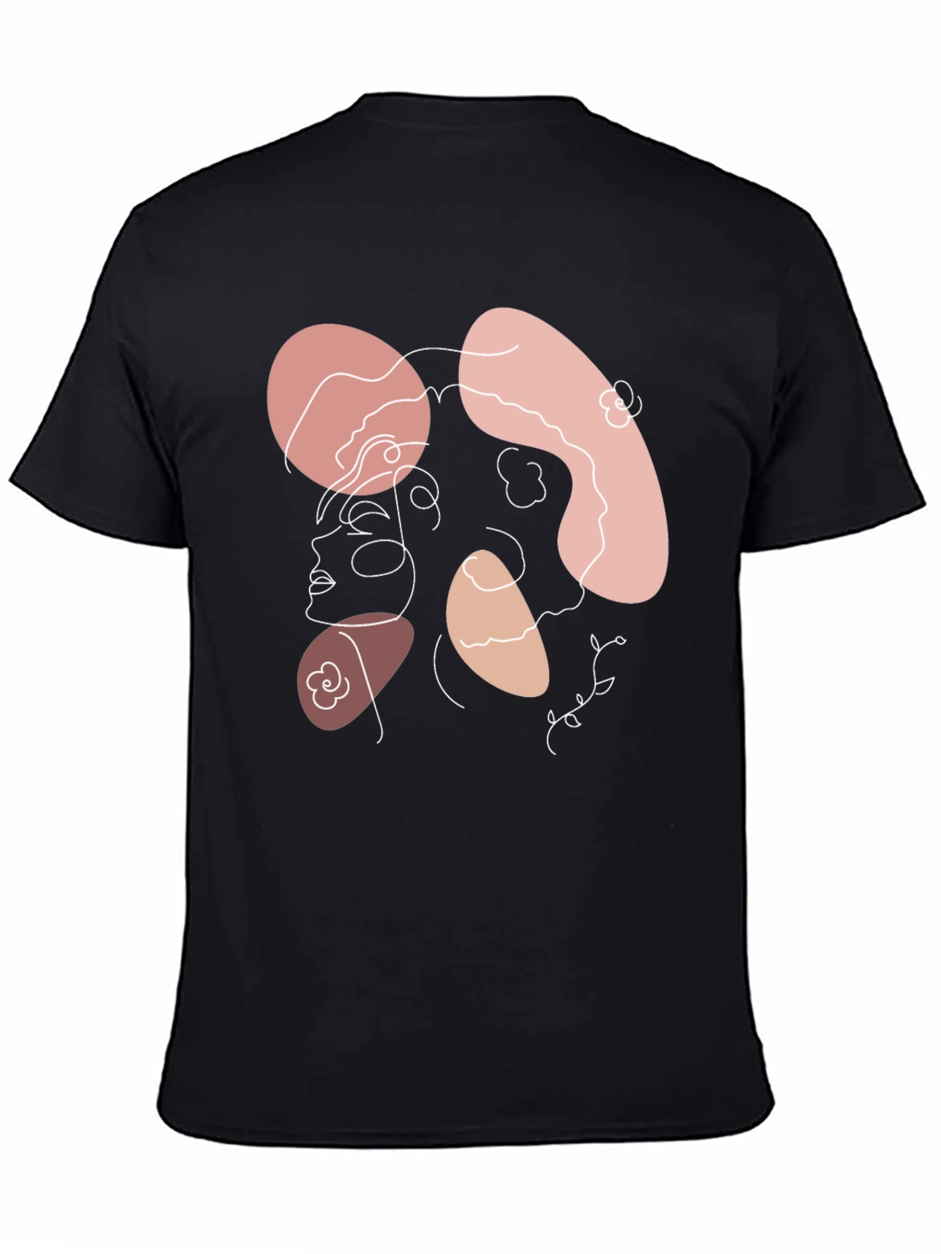 Abstract Line Art Graphic T-Shirt