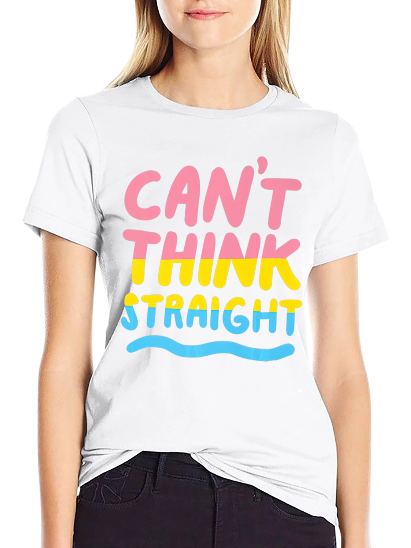 Cant Think Straight T-Shirt Pan Pride