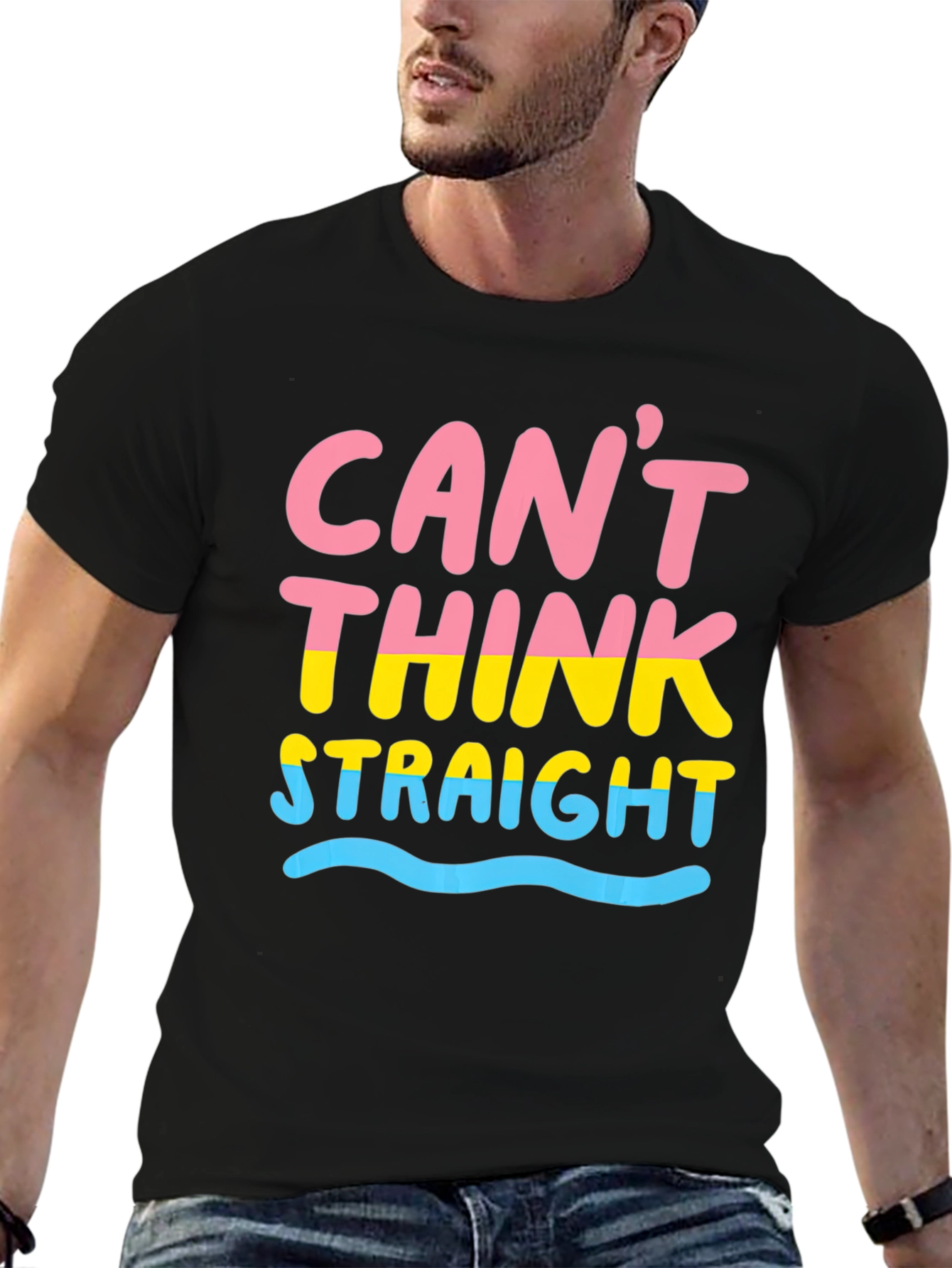 Cant Think Straight T-Shirt Pan Pride