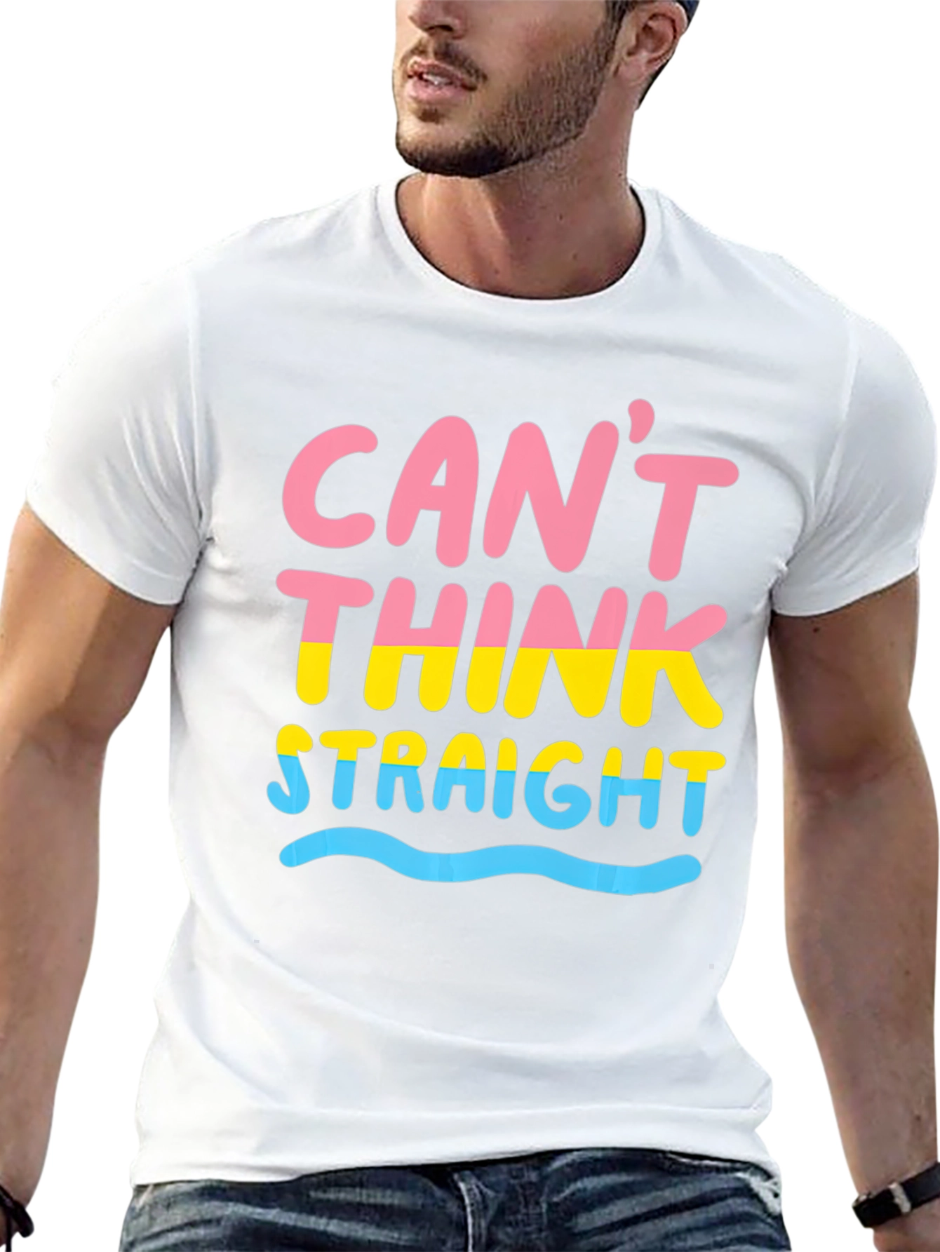 Cant Think Straight T-Shirt Pan Pride