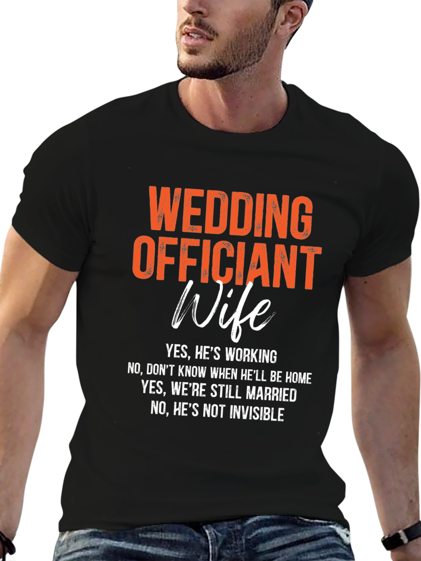 Wedding Officiant Wife T-Shirt: Funny Gift Idea