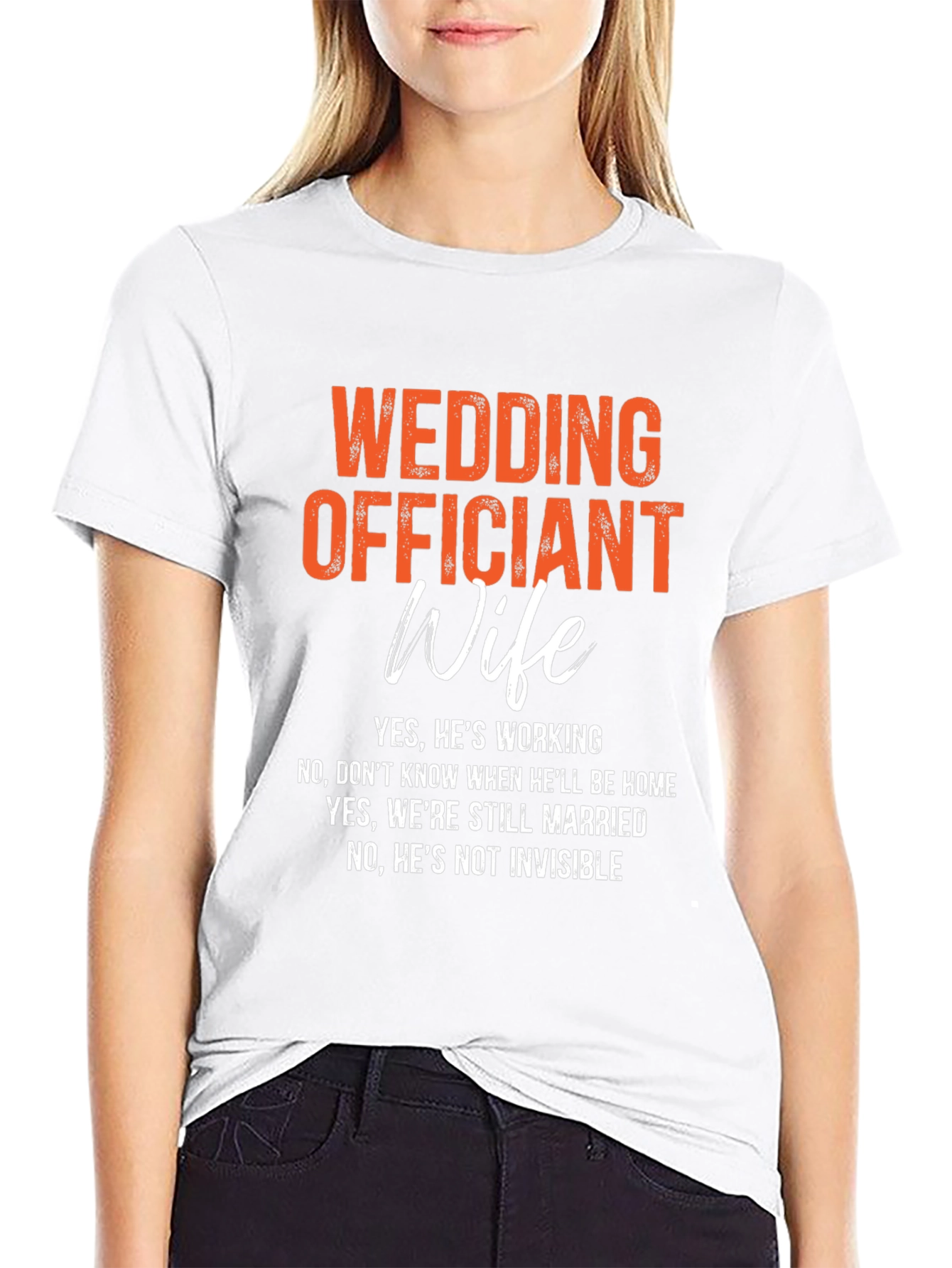 Wedding Officiant Wife T-Shirt: Funny Gift Idea