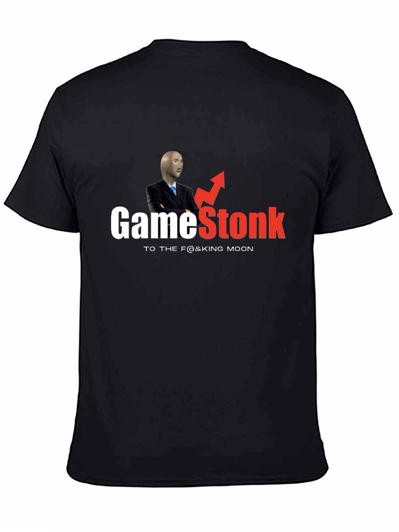 GameStonk Meme Black T-Shirt