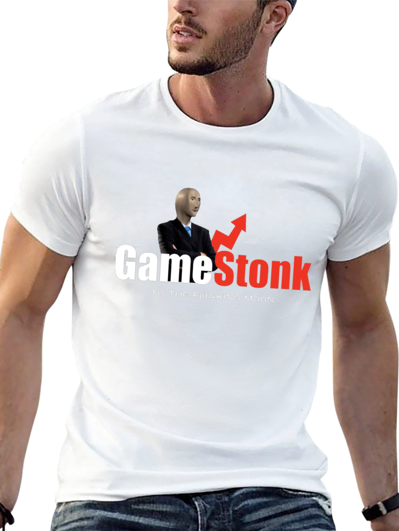 GameStonk Meme Black T-Shirt