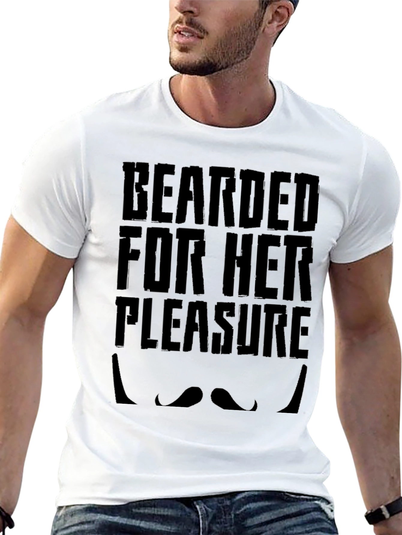 Bearded For Her Pleasure Graphic Tee