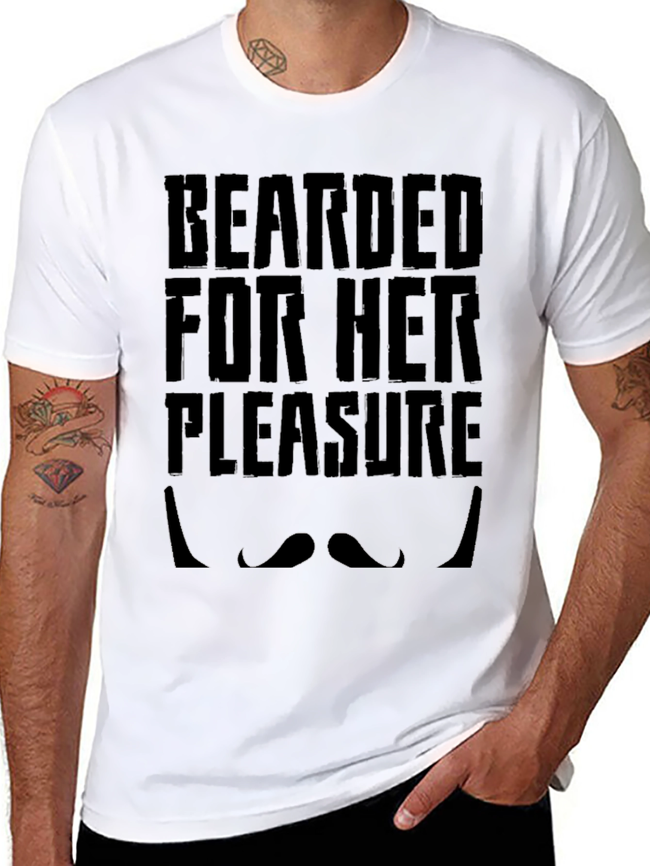 Bearded For Her Pleasure Graphic Tee