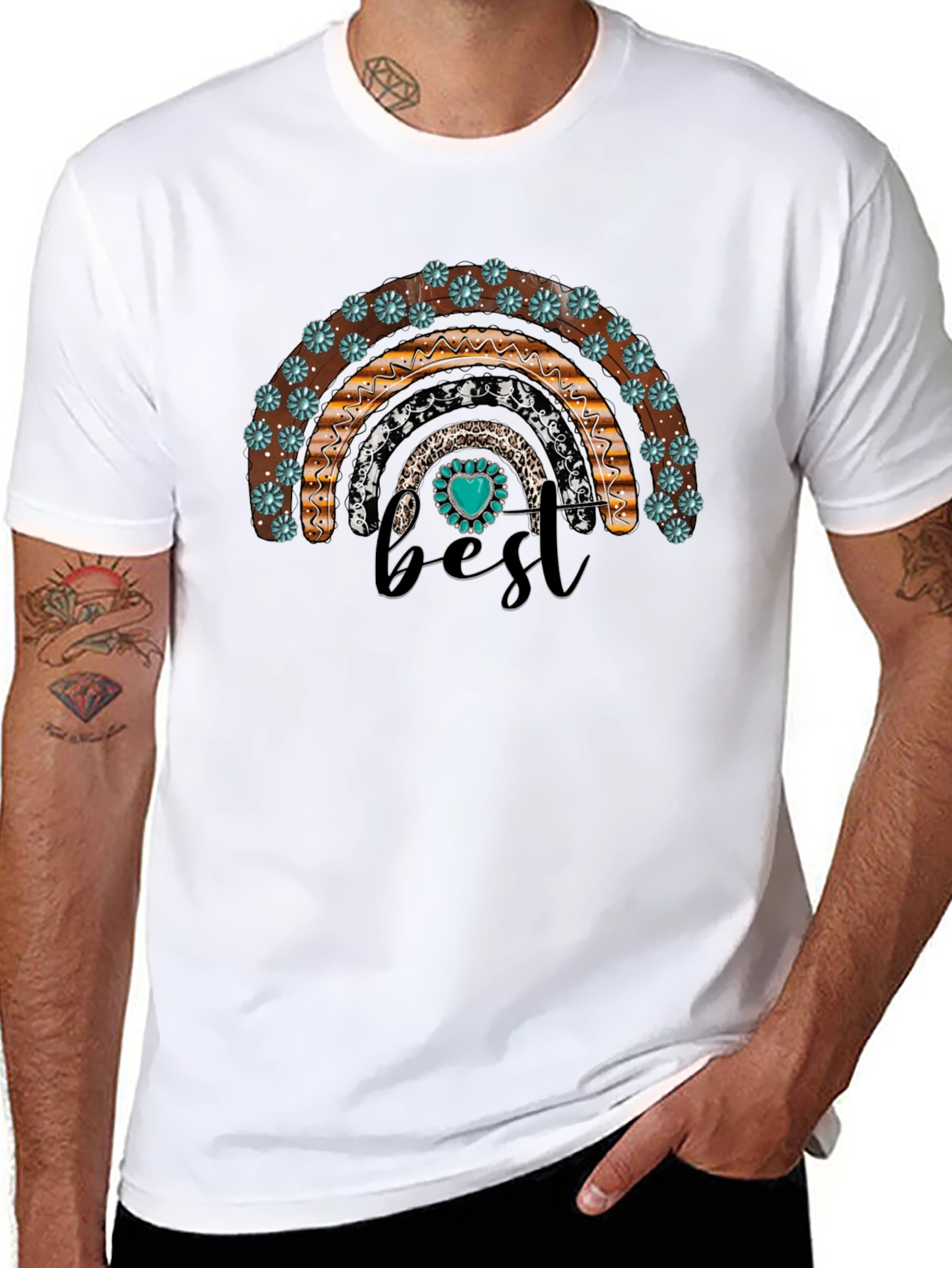 Boho Rainbow Best Graphic T-Shirt