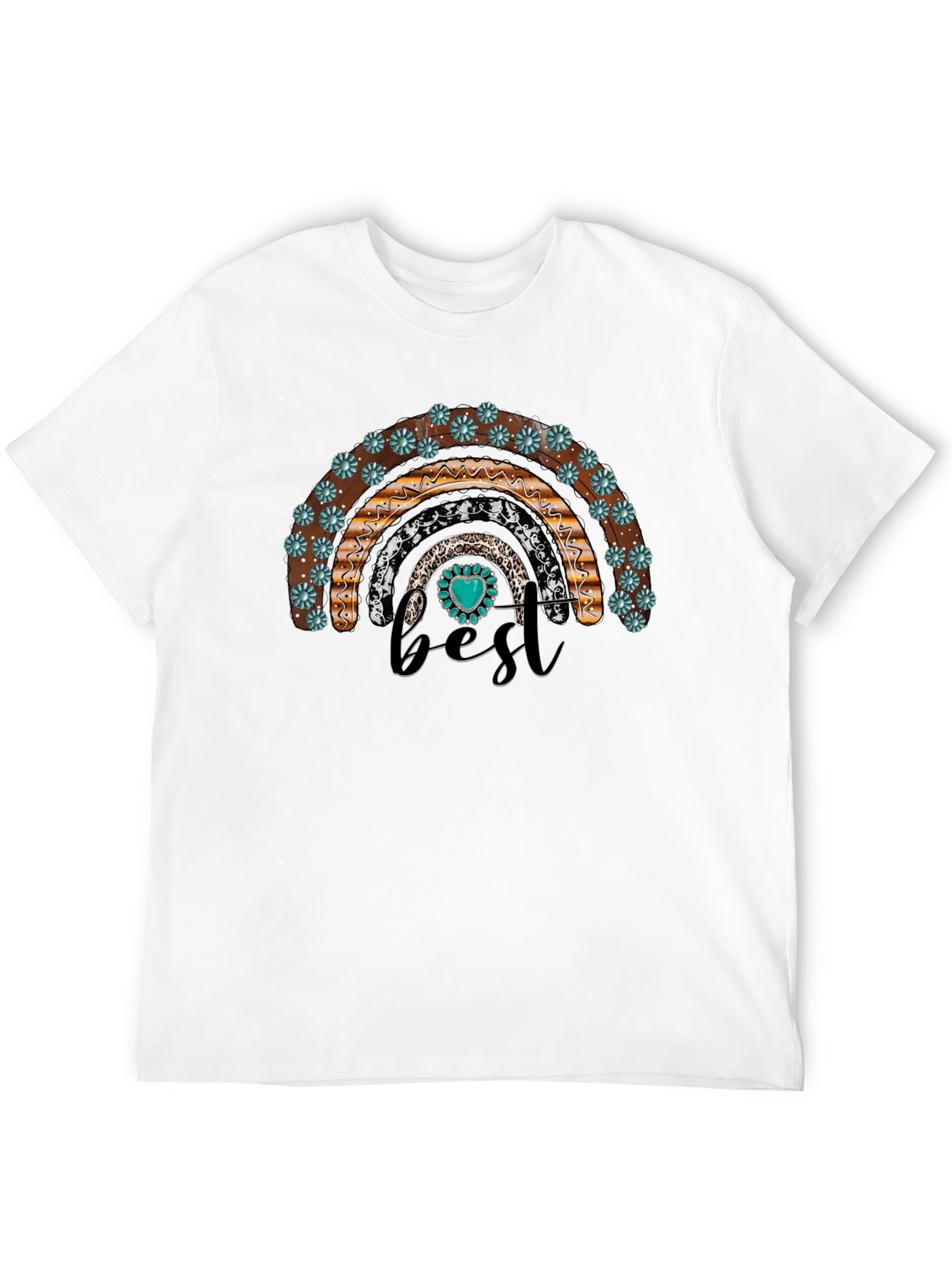 Boho Rainbow Best Graphic T-Shirt