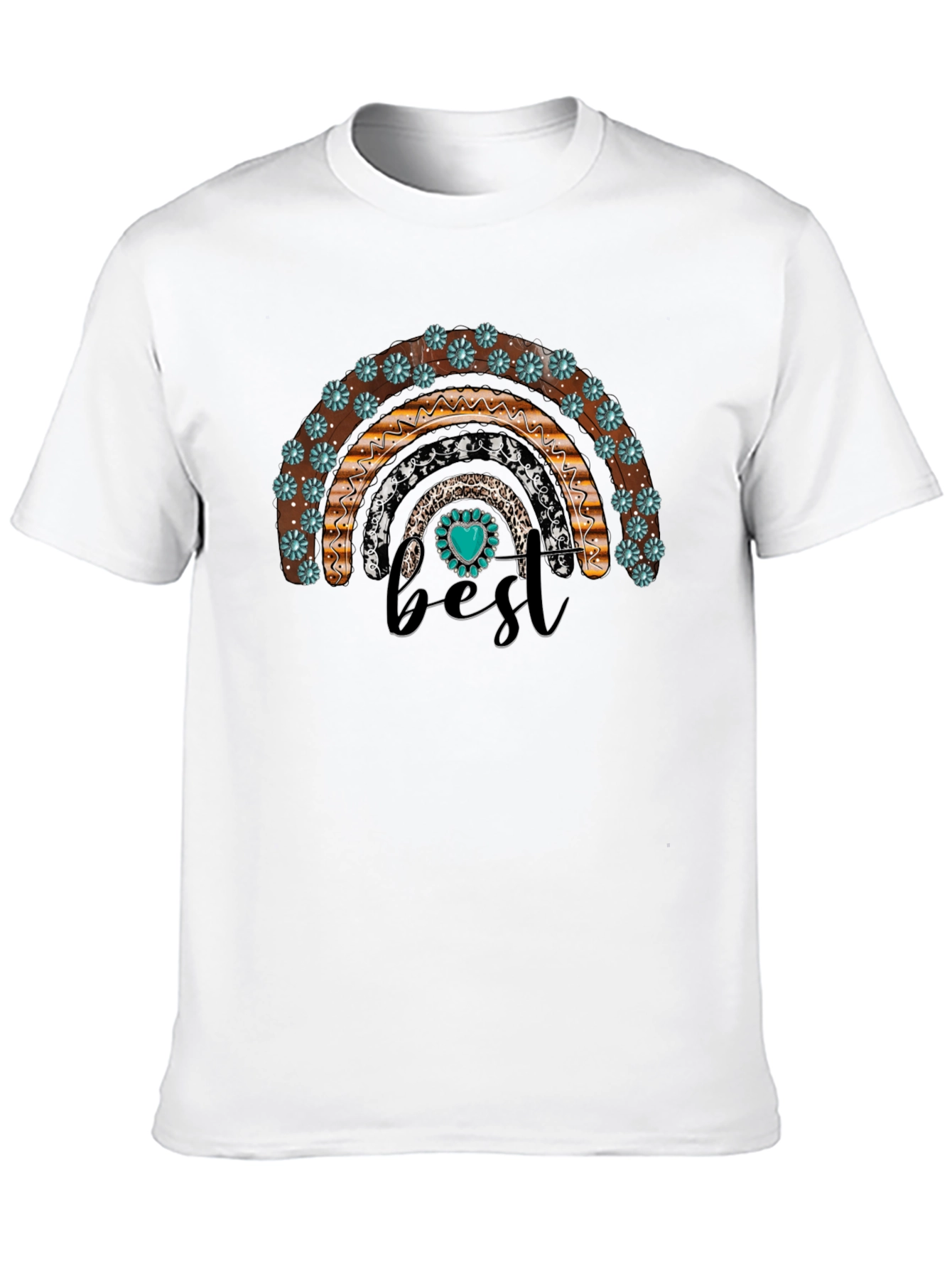 Boho Rainbow Best Graphic T-Shirt