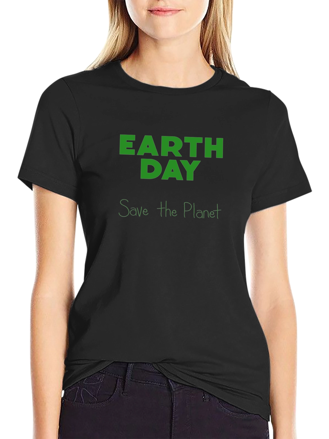Earth Day Save the Planet Black T-Shirt