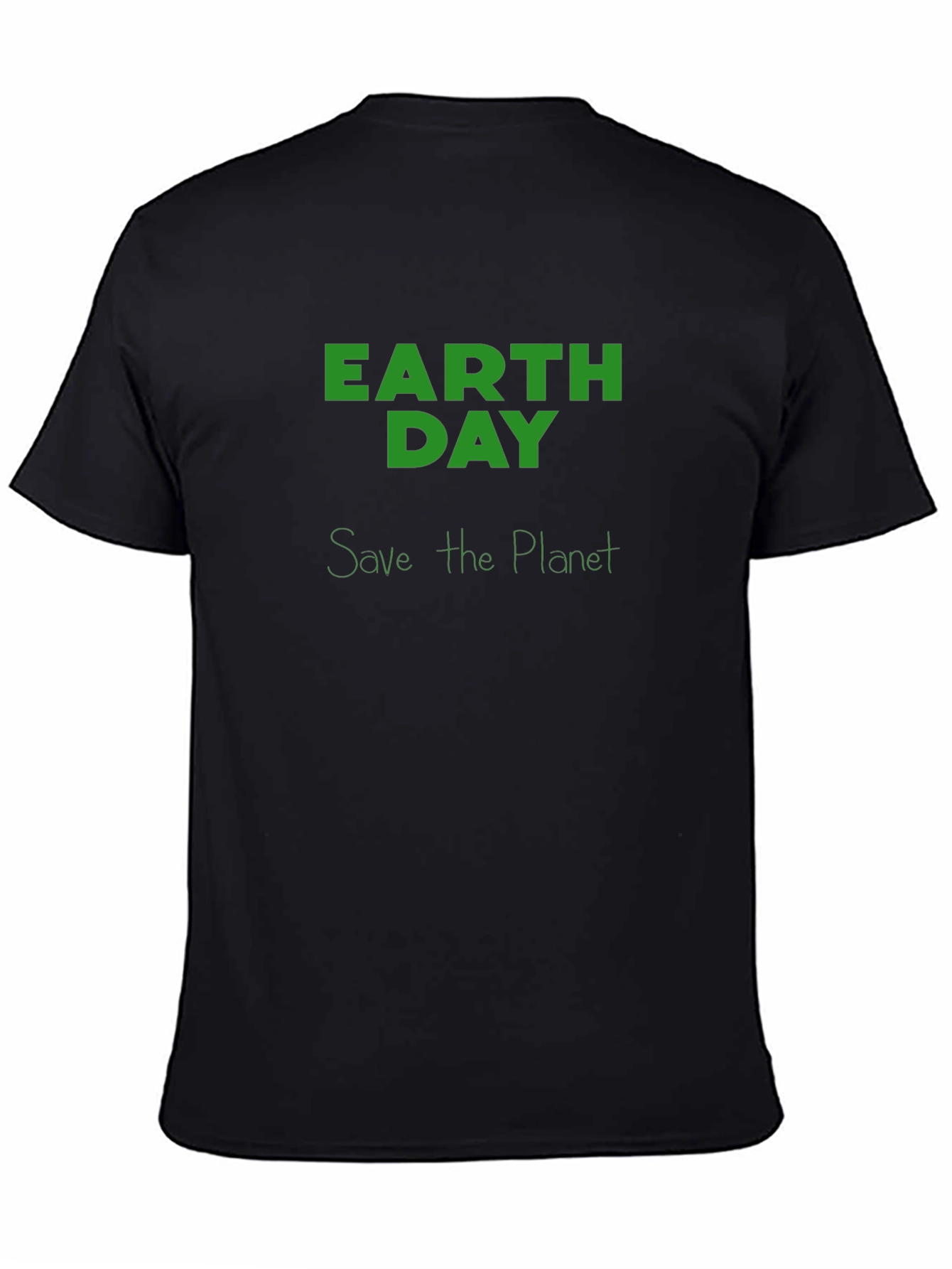 Earth Day Save the Planet Black T-Shirt