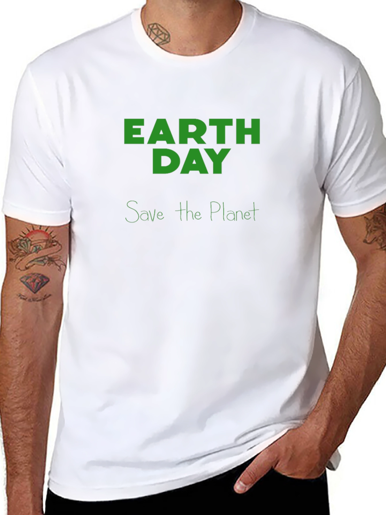 Earth Day Save the Planet Black T-Shirt