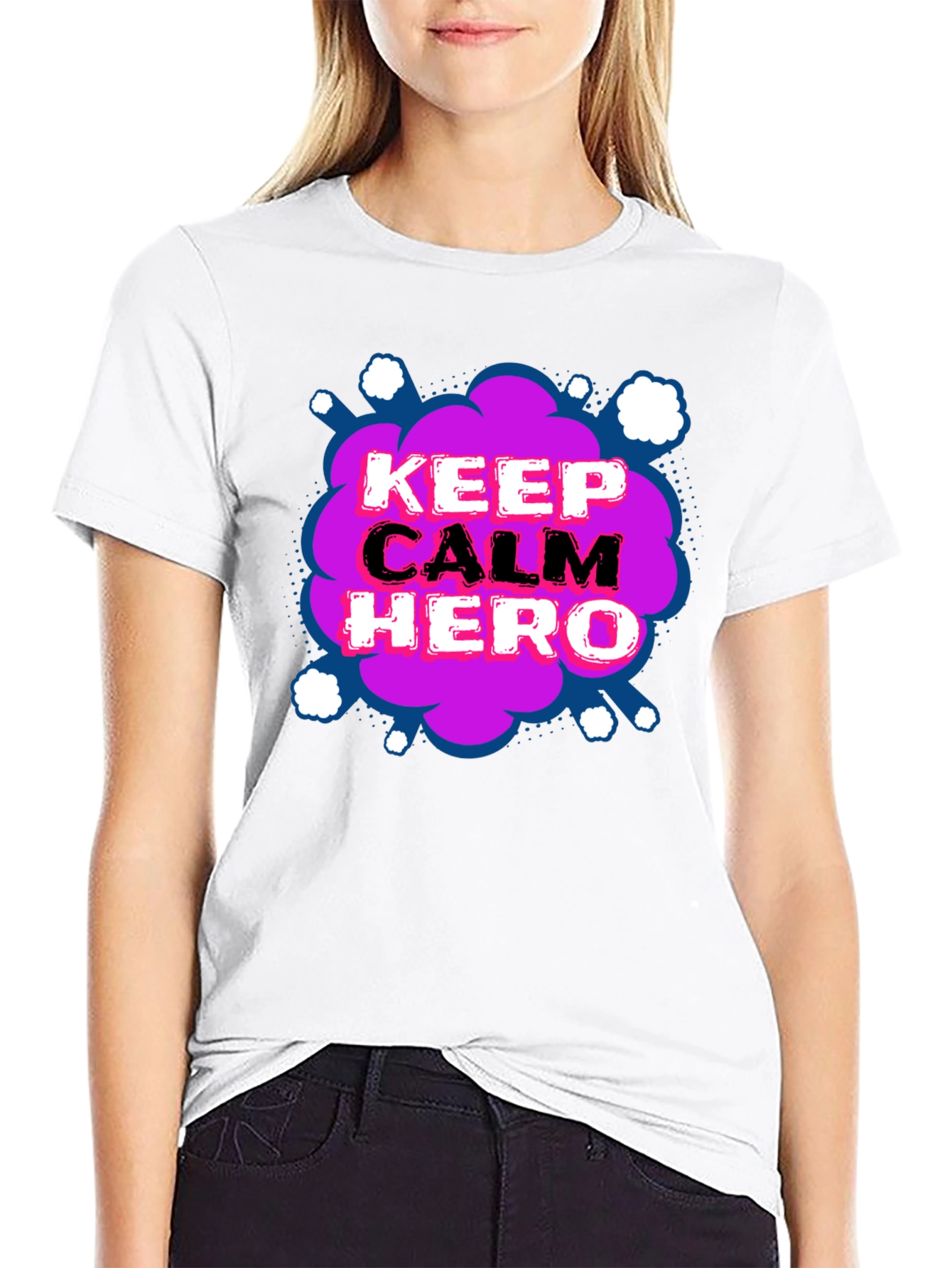 Keep Calm Hero T-Shirt - Fun Graphic Tee