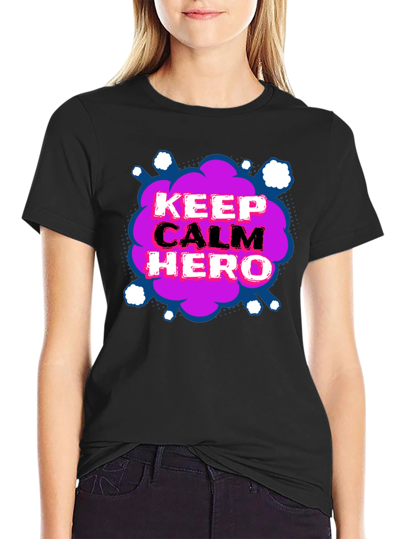 Keep Calm Hero T-Shirt - Fun Graphic Tee