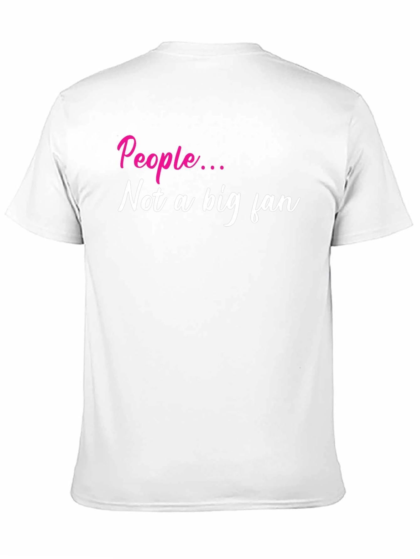 Sarcastic People Not a Big Fan Black T-Shirt