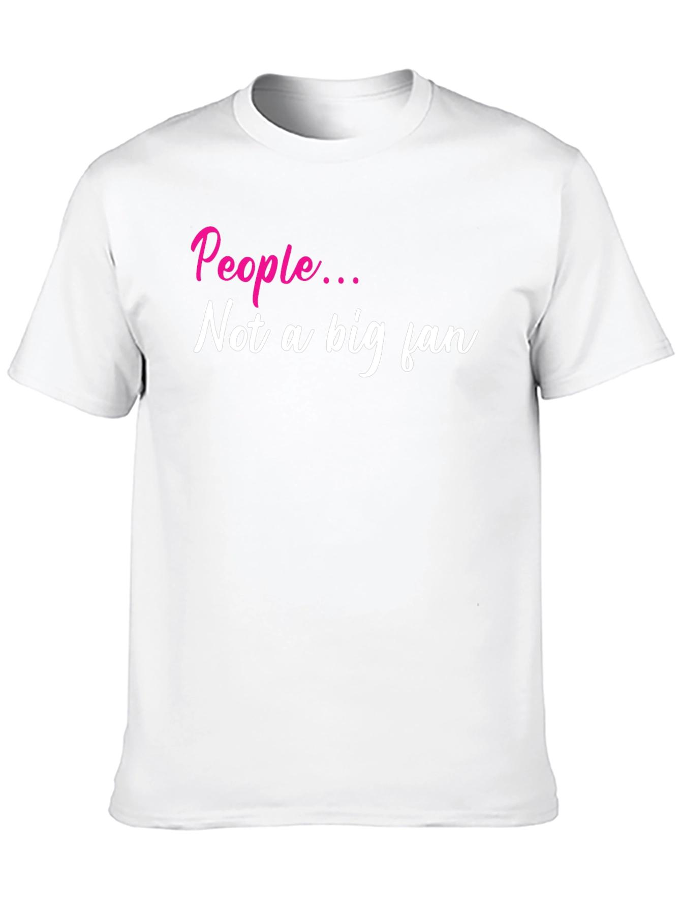 Sarcastic People Not a Big Fan Black T-Shirt