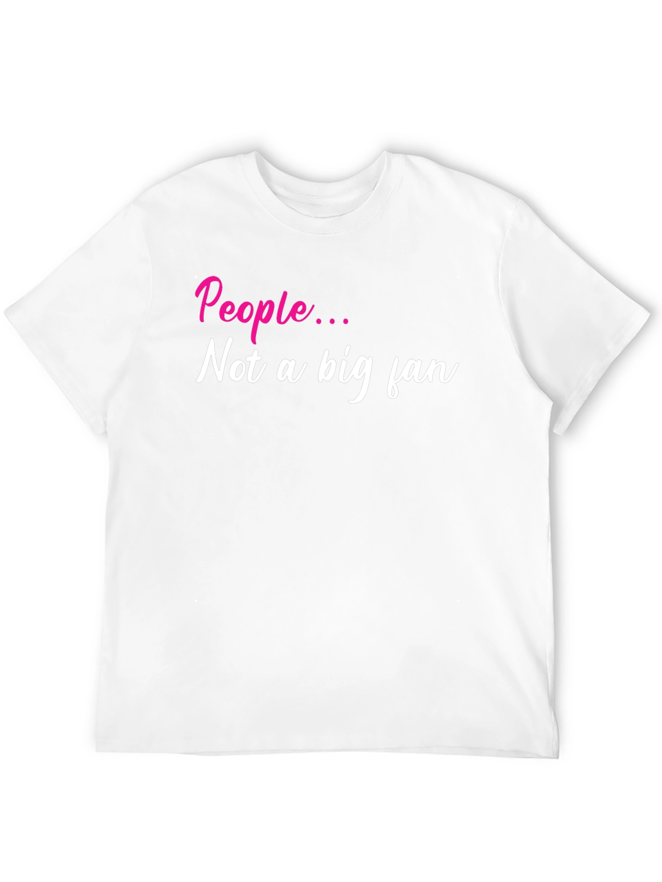 Sarcastic People Not a Big Fan Black T-Shirt