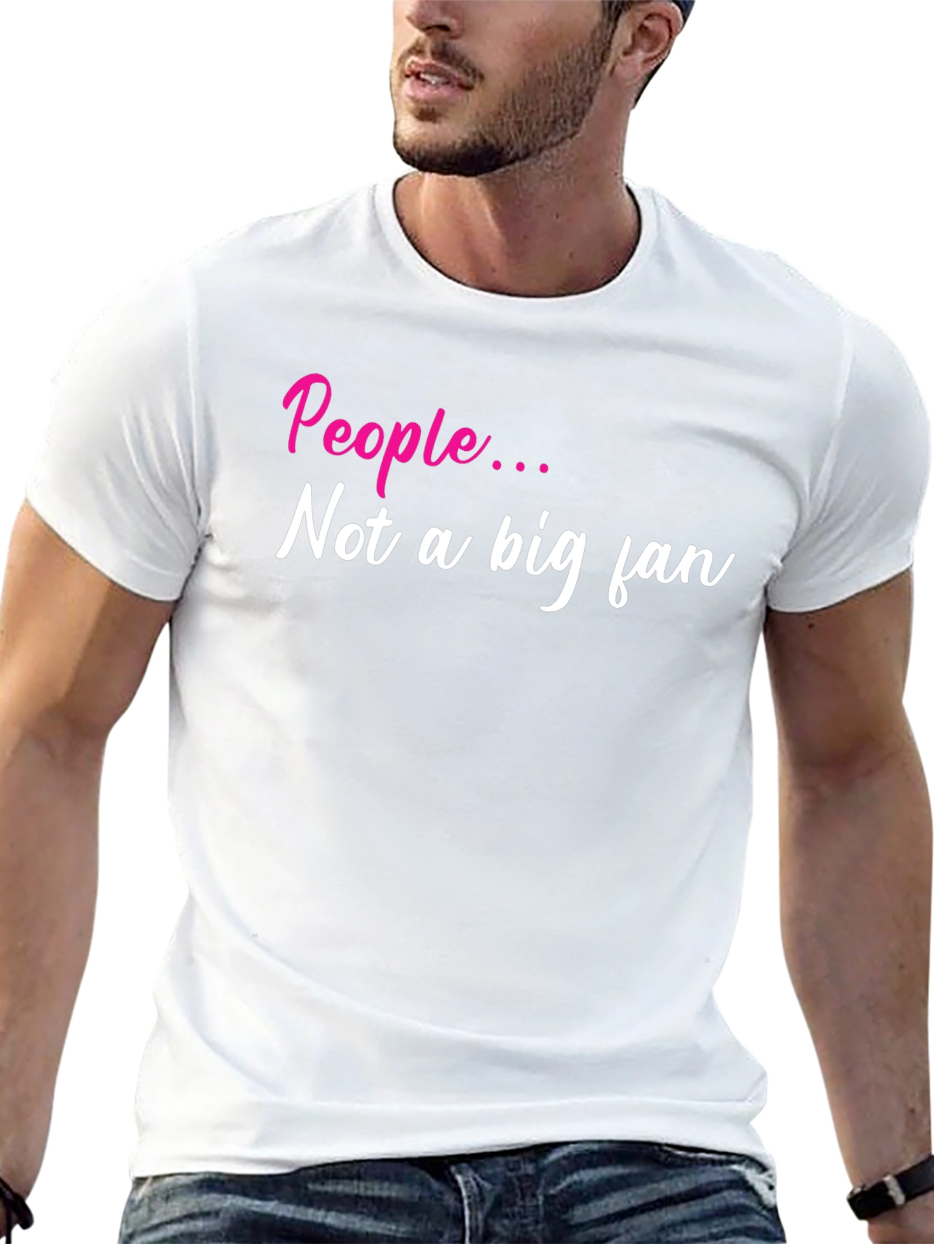 Sarcastic People Not a Big Fan Black T-Shirt