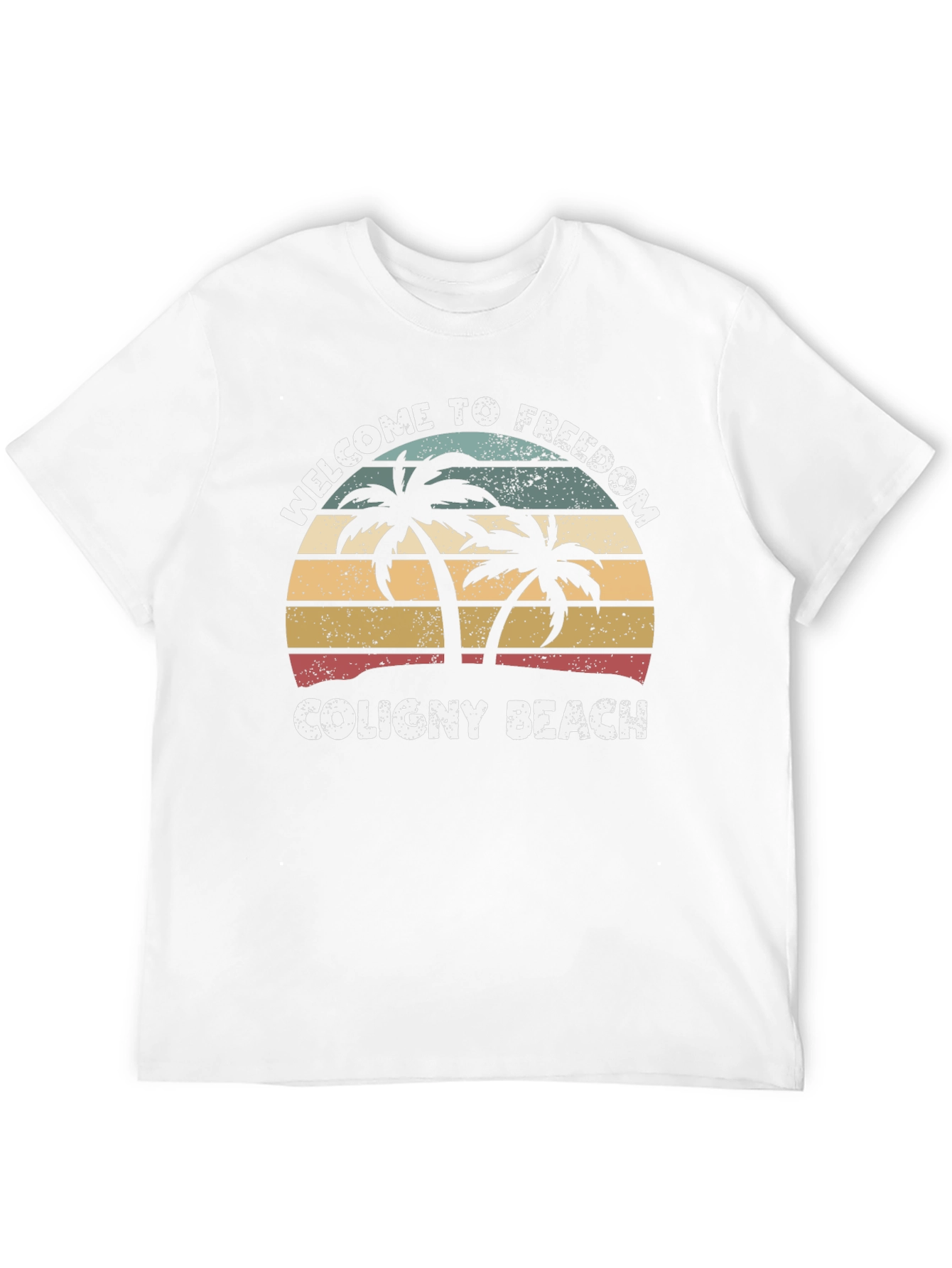 Coligny Beach Freedom Tee - Tropical Palm T-Shirt