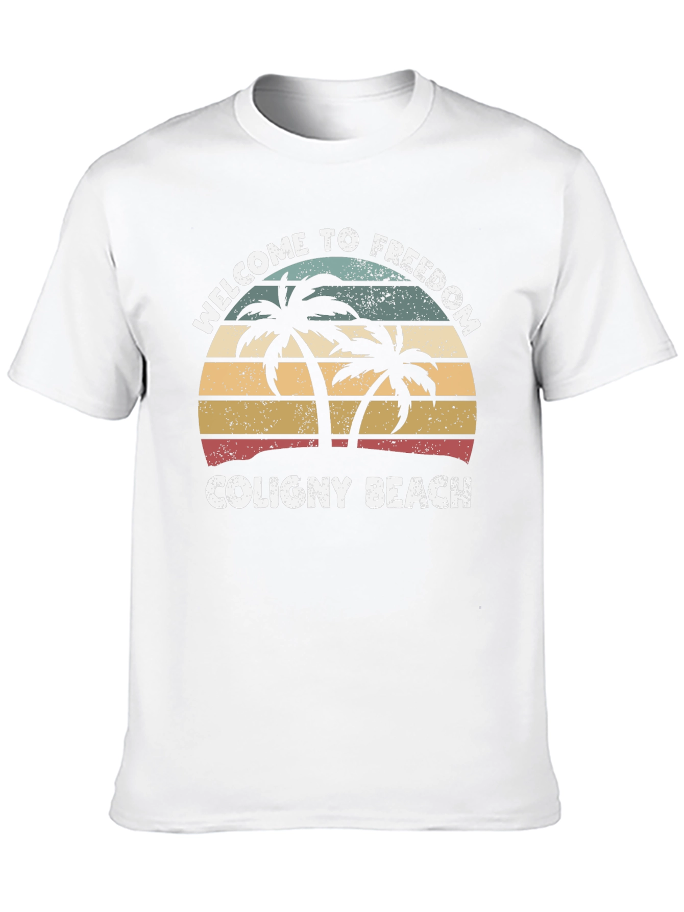 Coligny Beach Freedom Tee - Tropical Palm T-Shirt