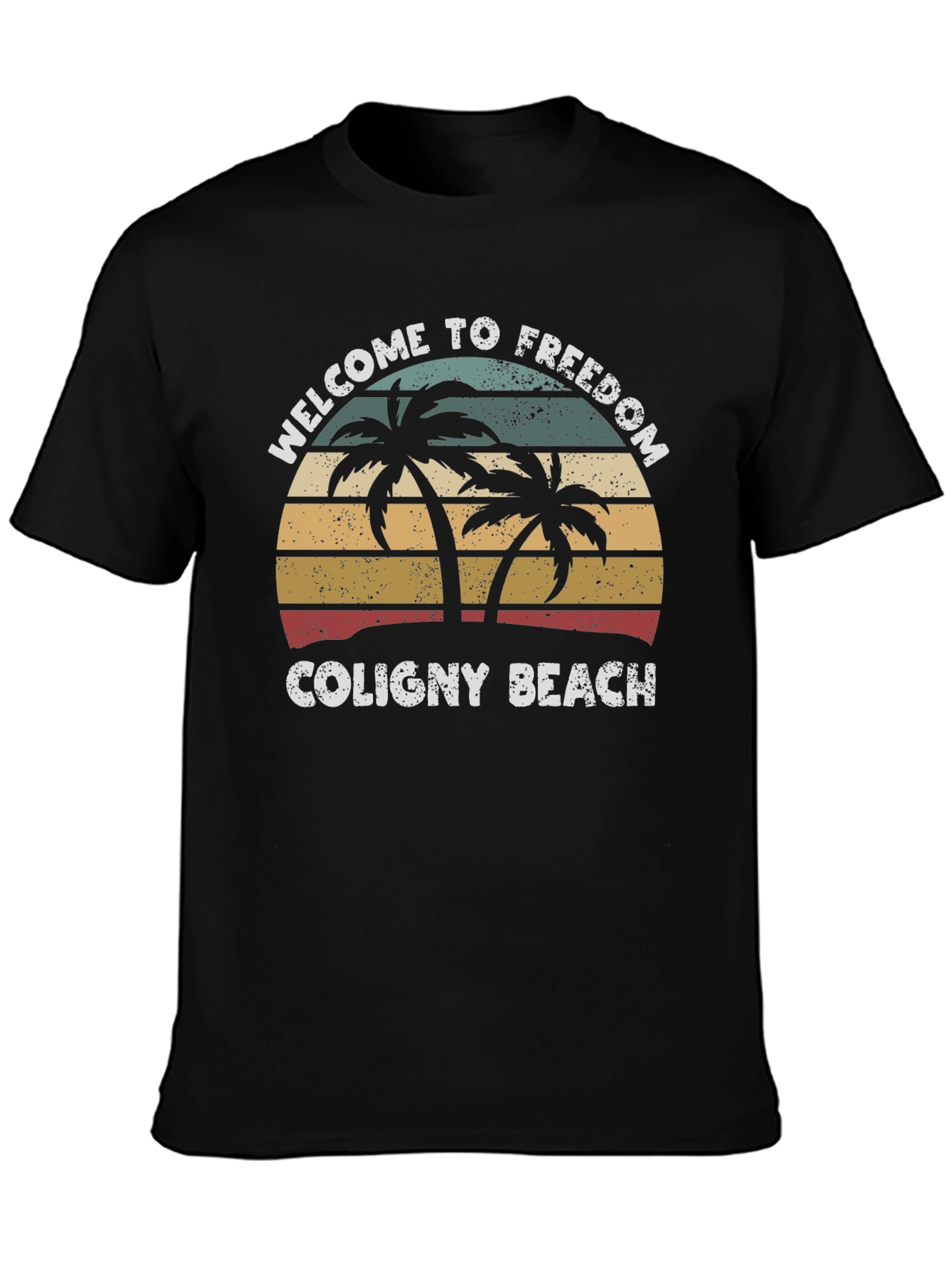 Coligny Beach Freedom Tee - Tropical Palm T-Shirt