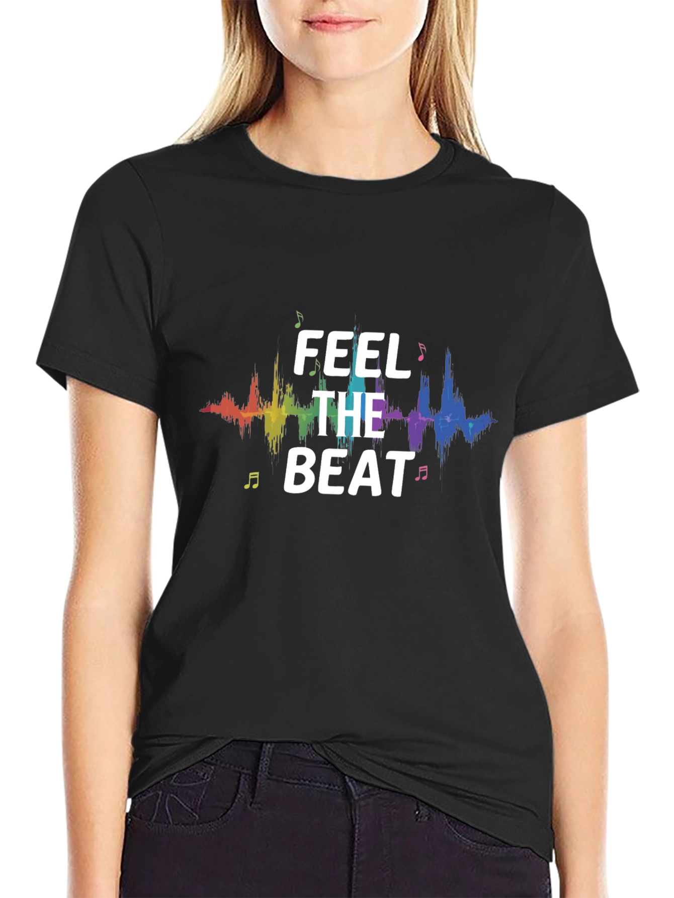 Feel the Beat Graphic T-Shirt - Music Lover Tee