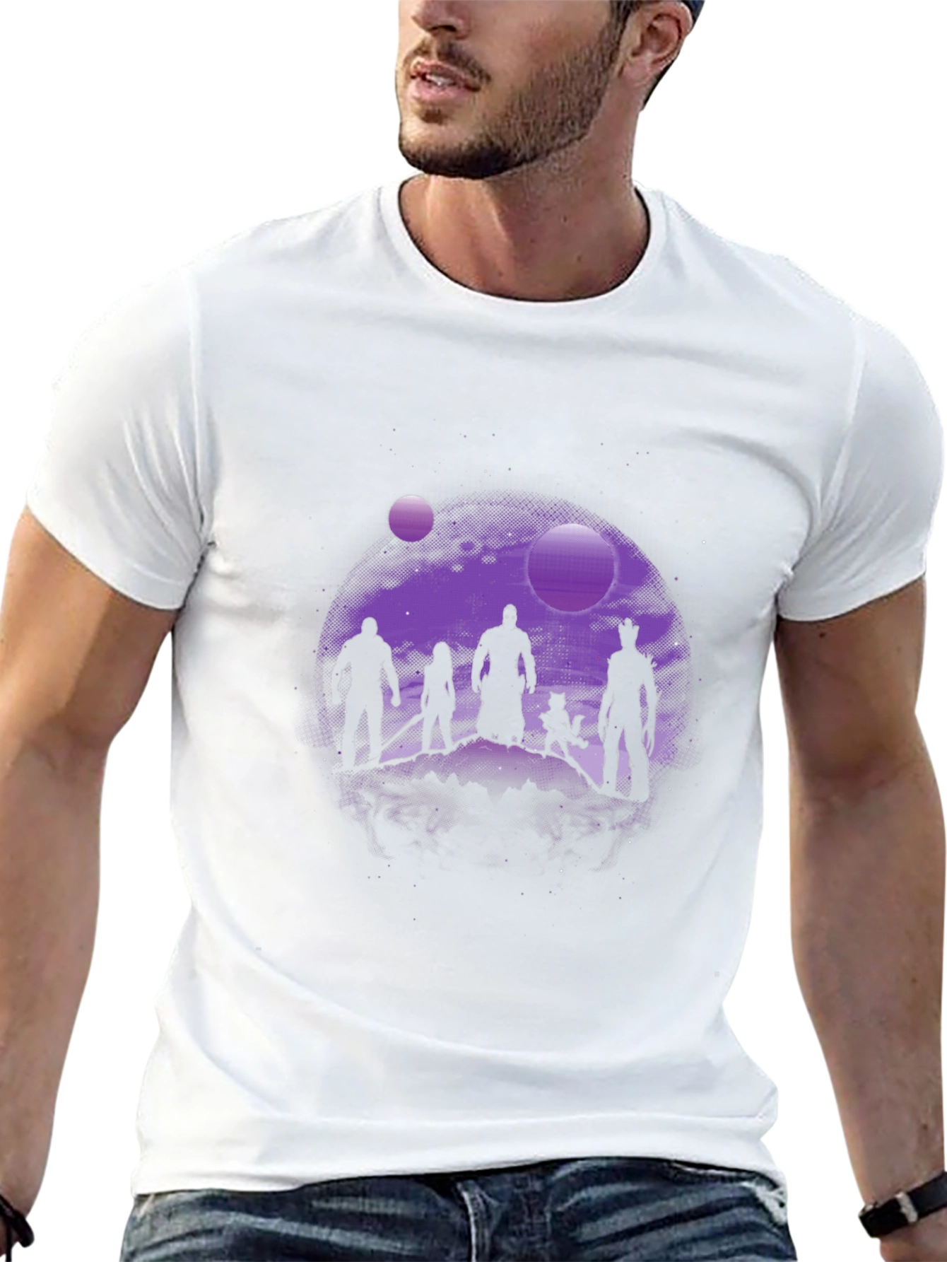 Guardians of the Galaxy Silhouette Graphic T-Shirt