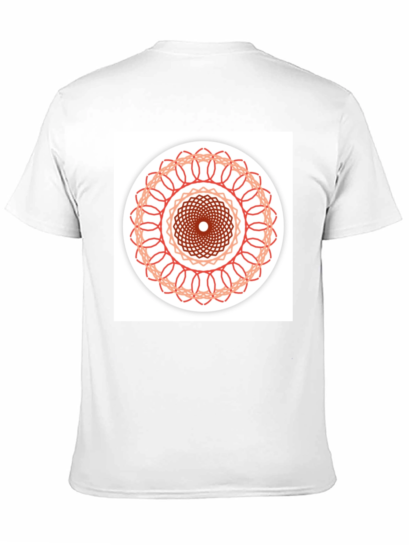 Geometric Mandala Graphic Tee - Stylish Black T-Shirt