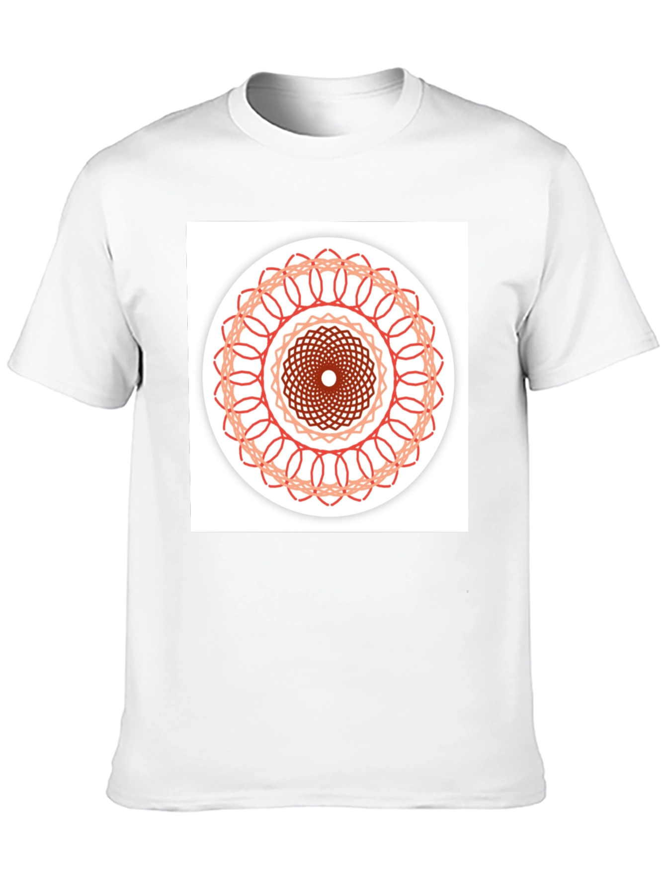 Geometric Mandala Graphic Tee - Stylish Black T-Shirt