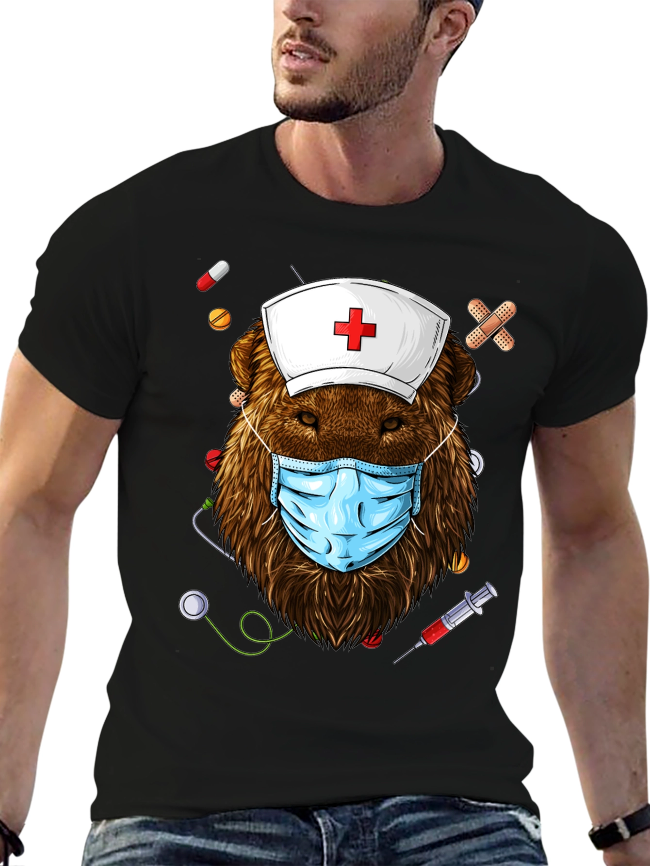 Bear Nurse T-Shirt - Doctor Wildlife Tee