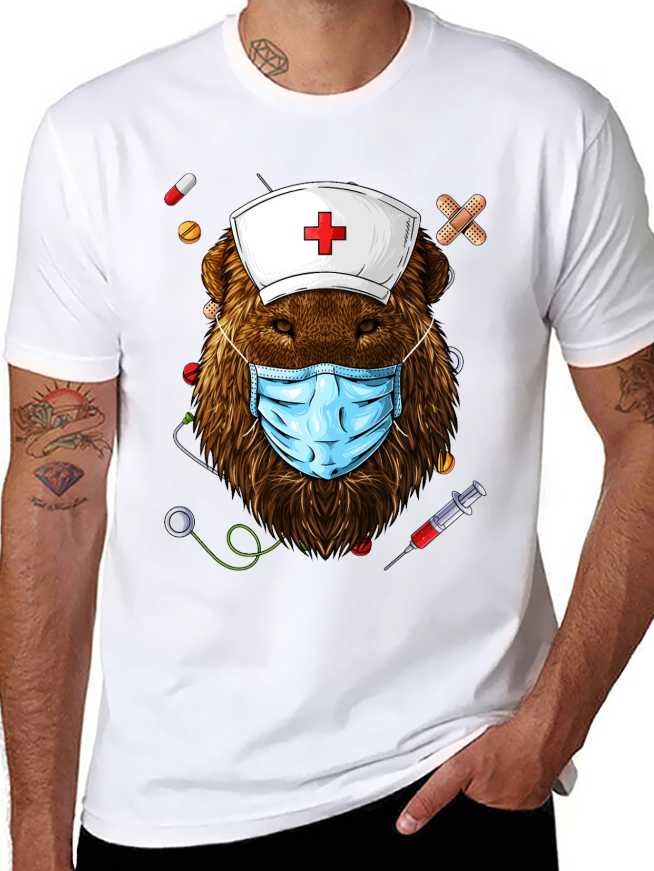 Bear Nurse T-Shirt - Doctor Wildlife Tee