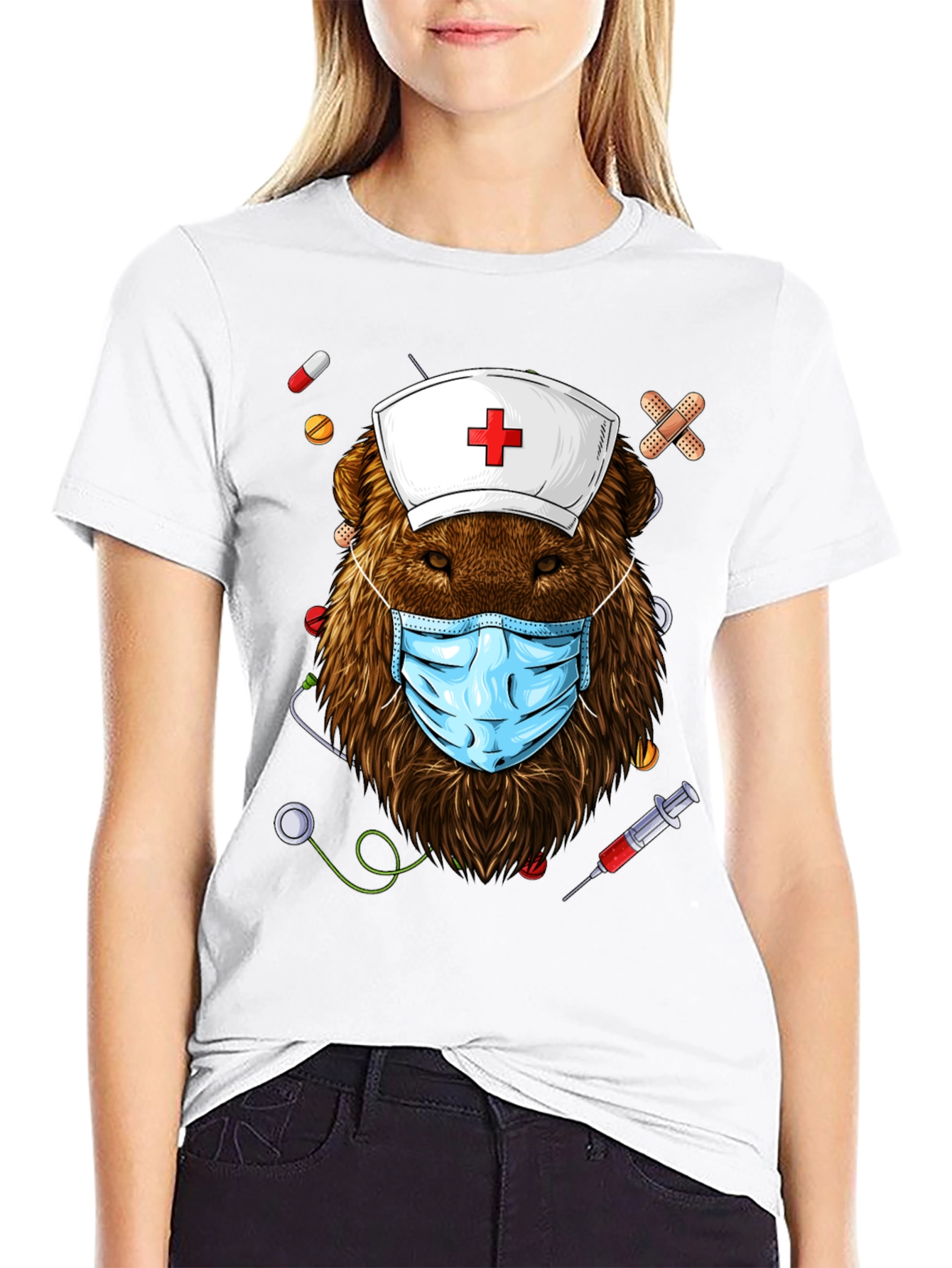 Bear Nurse T-Shirt - Doctor Wildlife Tee