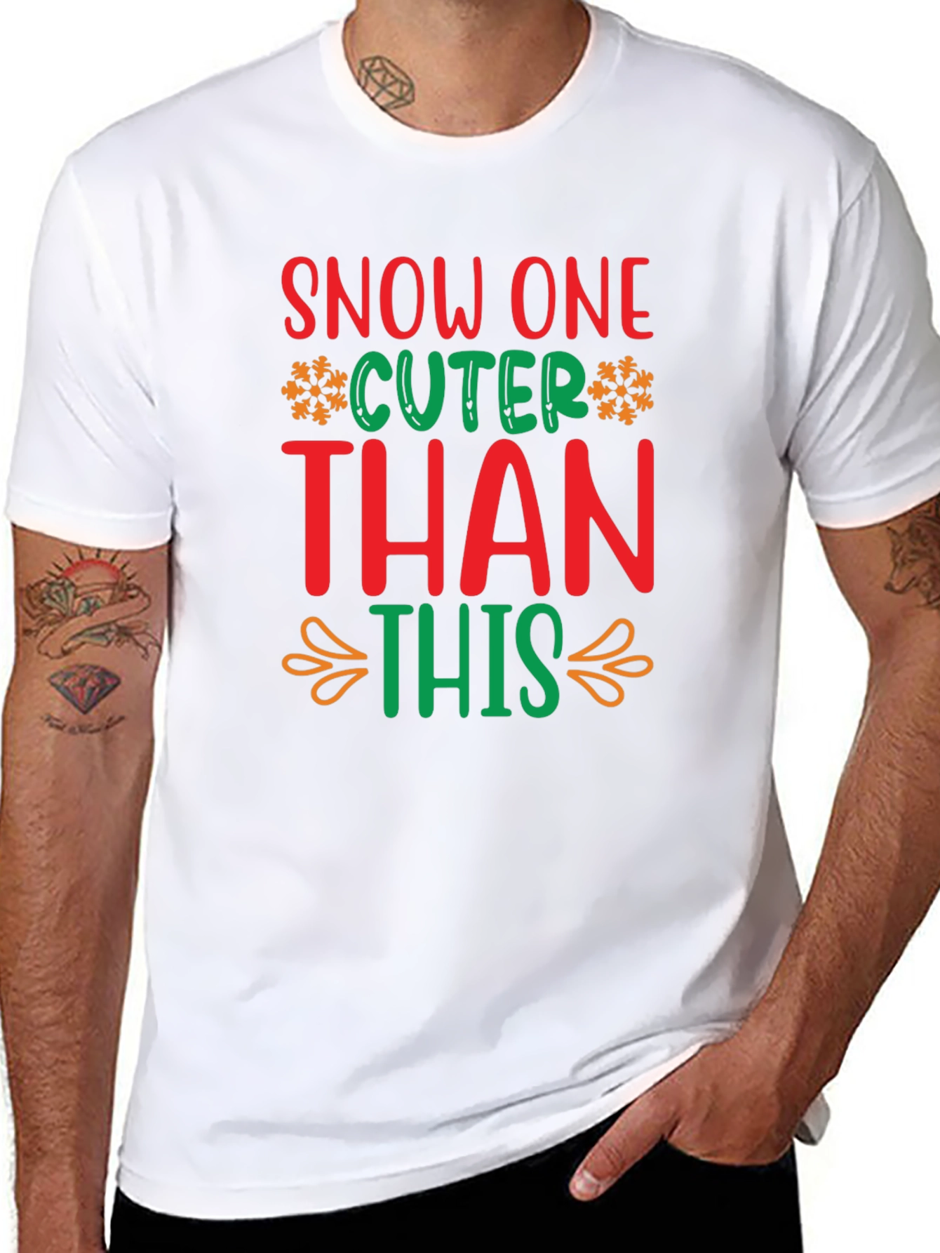 Festive Snow One Cuter Than This Christmas T-Shirt