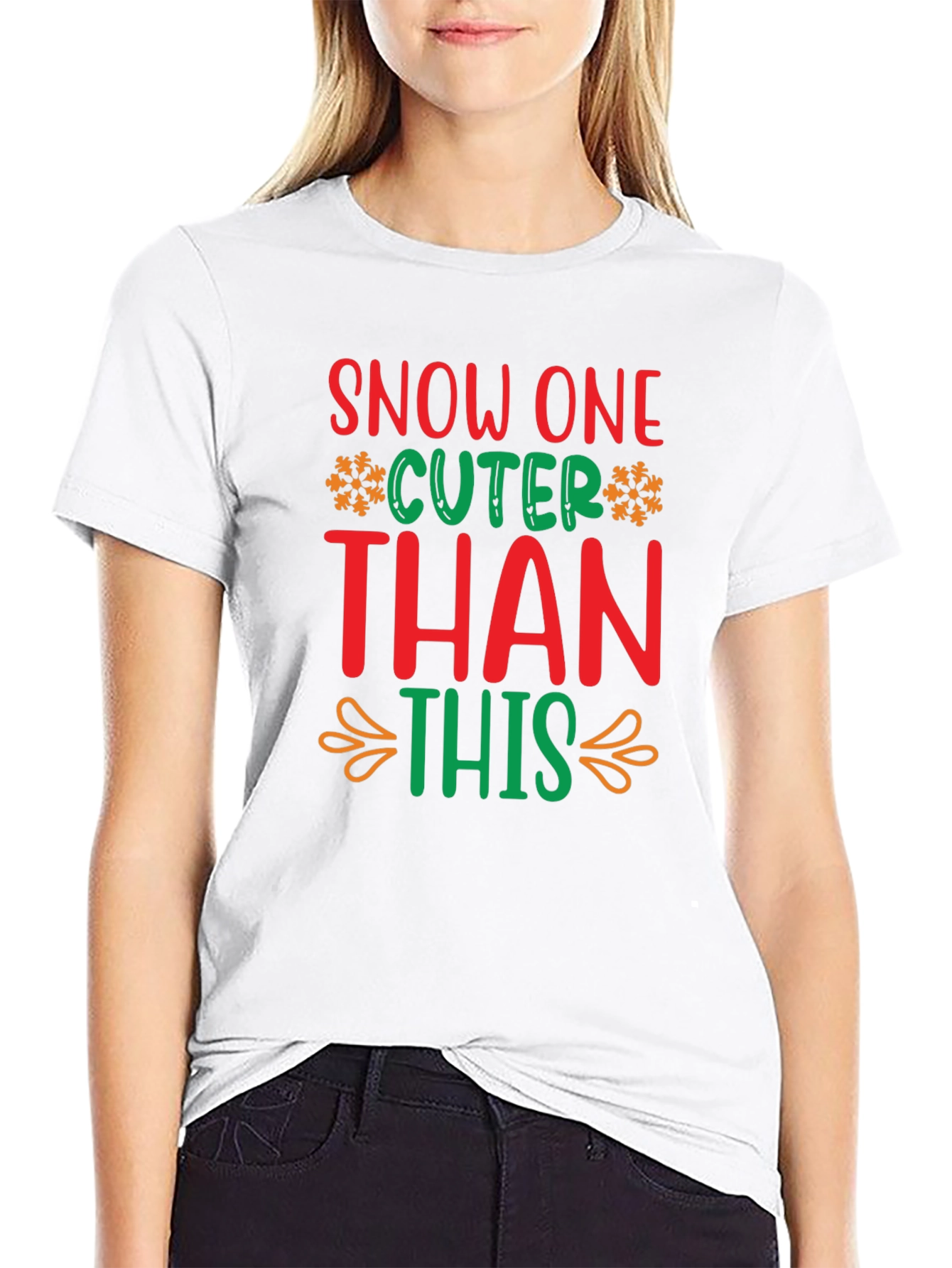 Festive Snow One Cuter Than This Christmas T-Shirt