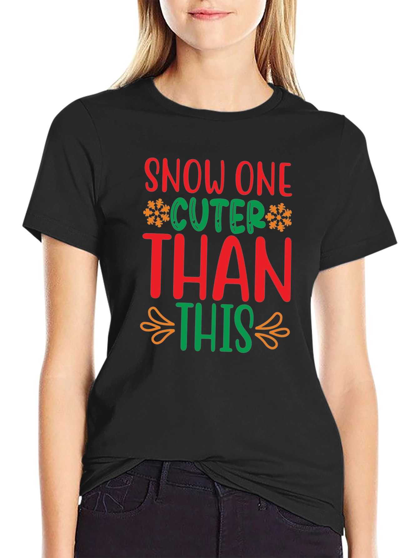 Festive Snow One Cuter Than This Christmas T-Shirt