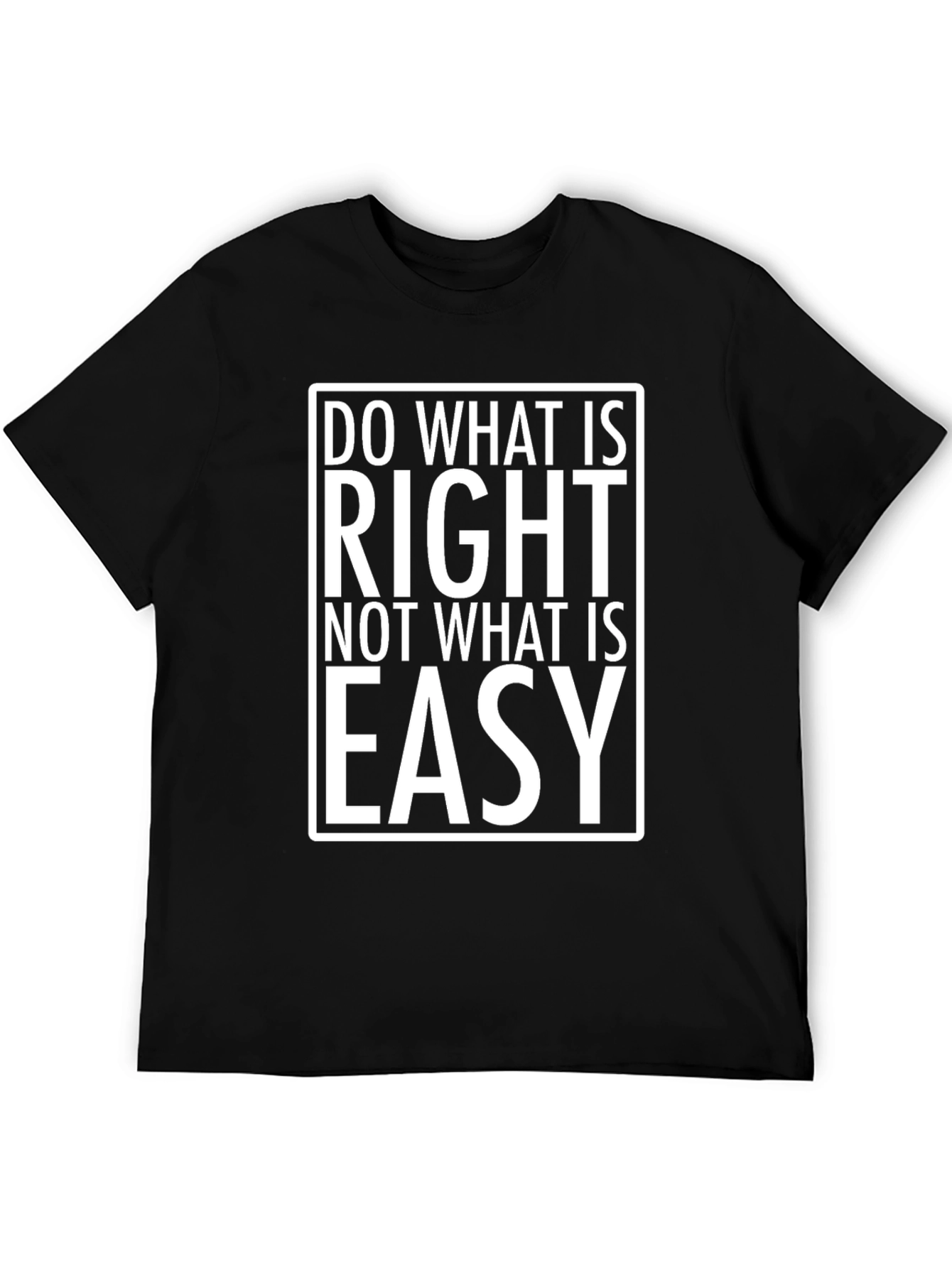 Do What is Right Black Graphic Tee