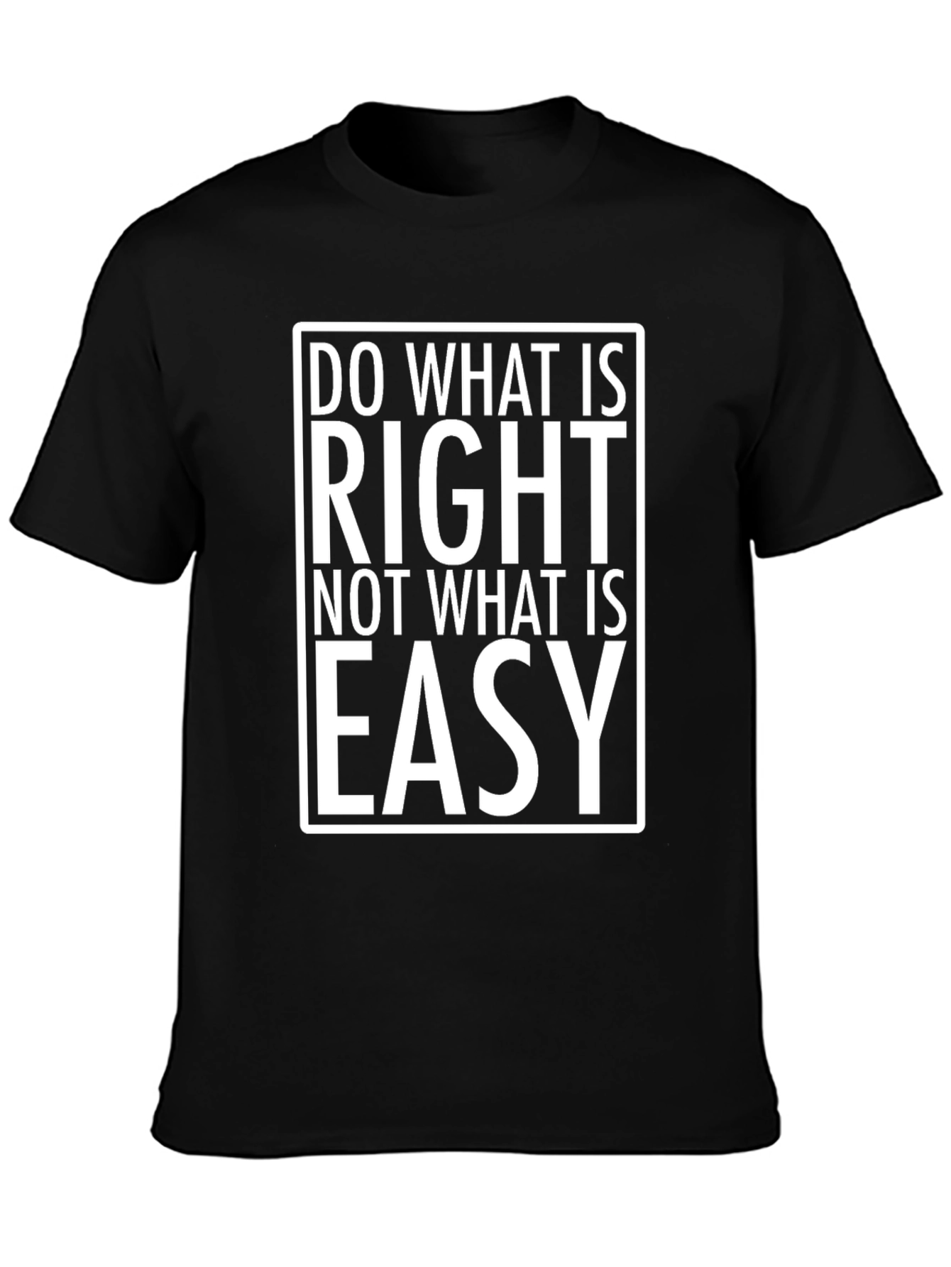 Do What is Right Black Graphic Tee
